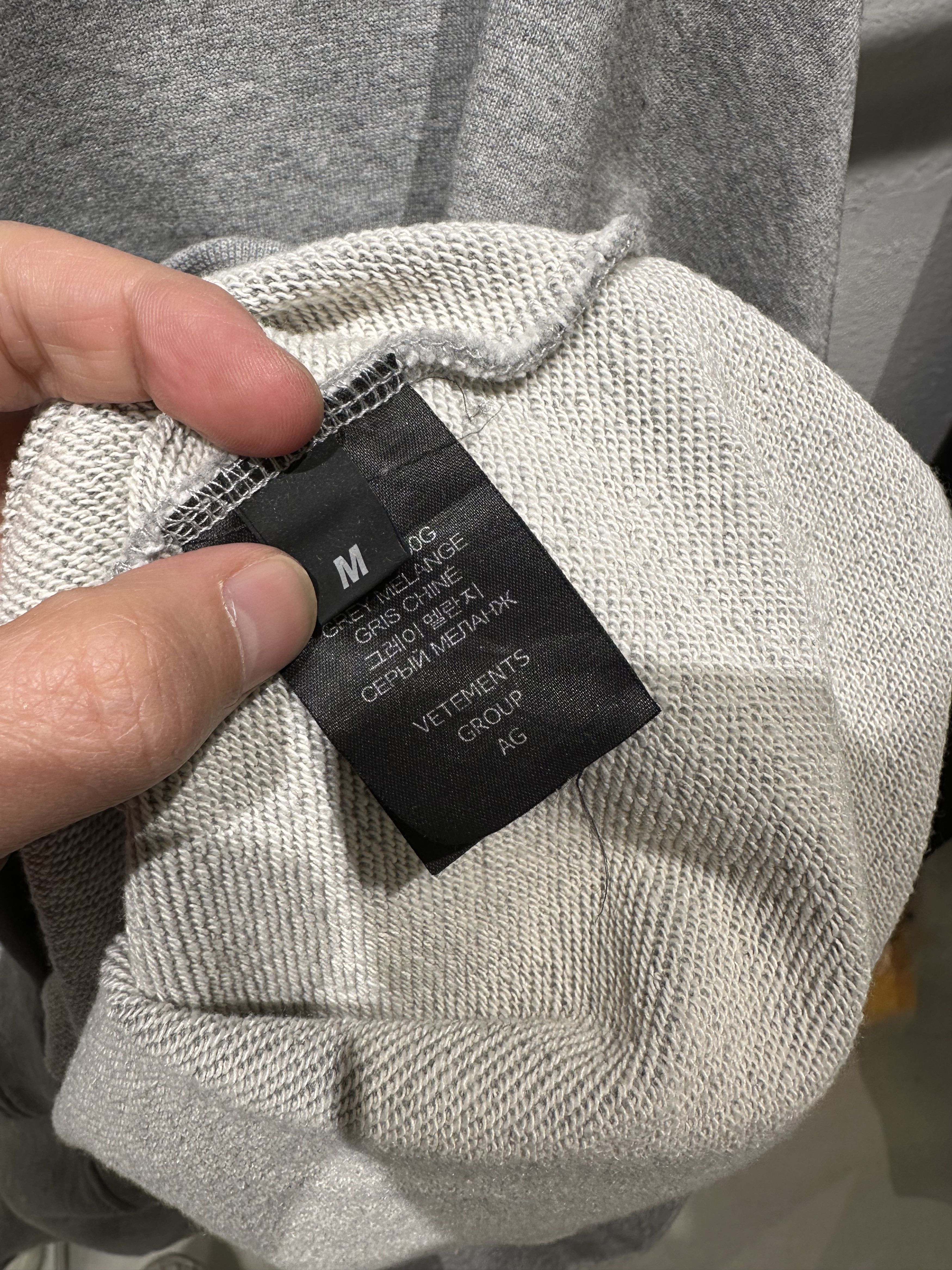 Vetements Vetements haute couture hoodie grey Size US M / EU 48-50 / 2 - 6 Thumbnail