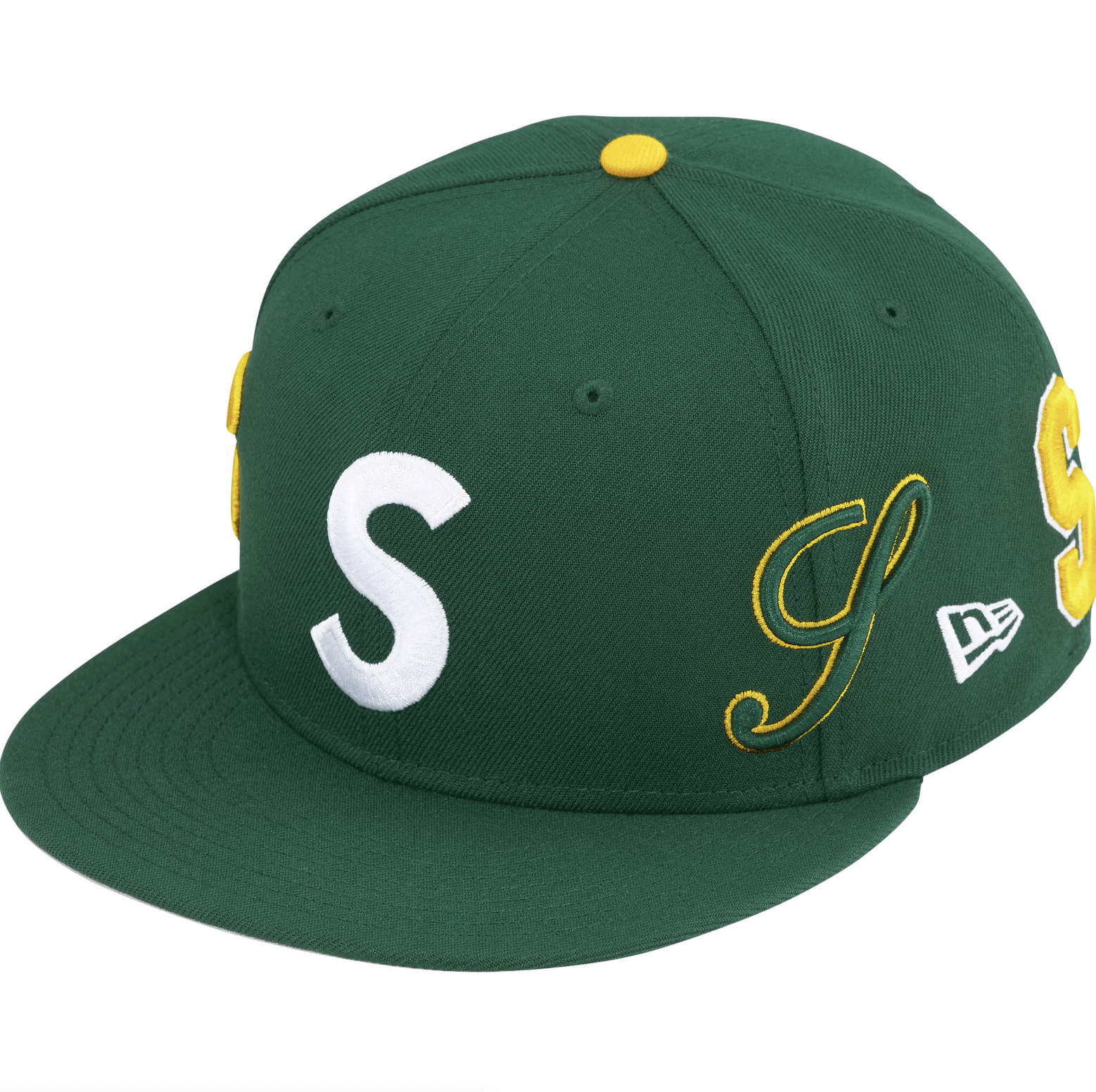 New Era × Supreme 7 3/8 Supreme New Era Multi S Logo Hat in Green
