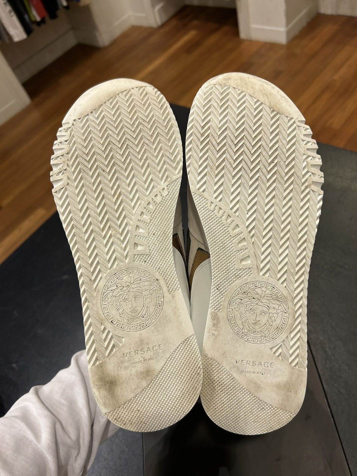 Versace Versace Low Top Sneakers White Size US 11 / EU 44 - 5 Thumbnail