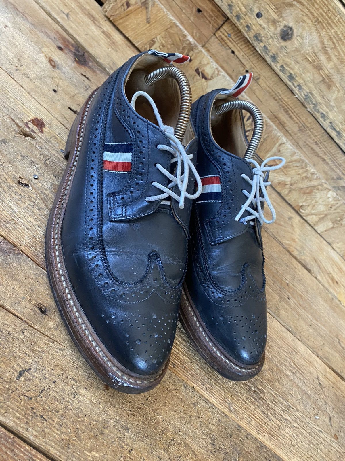 Designer × Thom Browne Thom Browne oxford navy blue leather shoes uk6 Size US 7 / EU 40 - 10 Thumbnail
