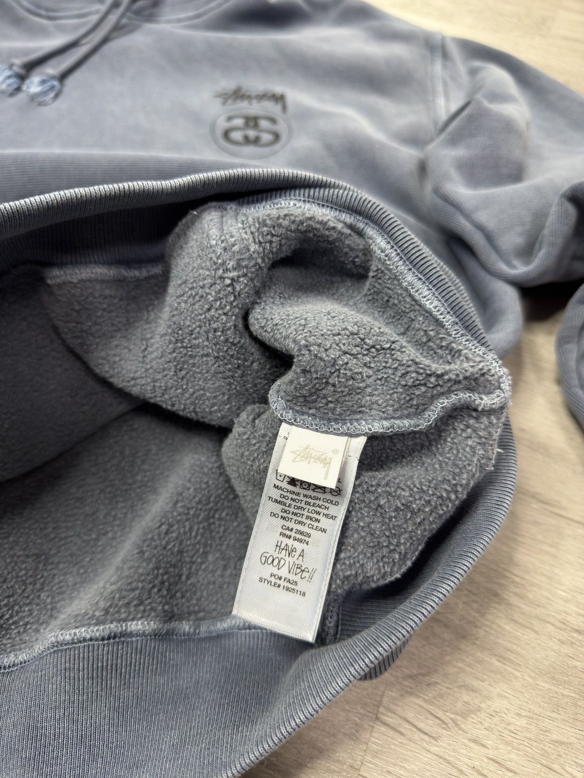 Stussy Stussy big logo washed hoodie Size US XL / EU 56 / 4 - 14 Thumbnail