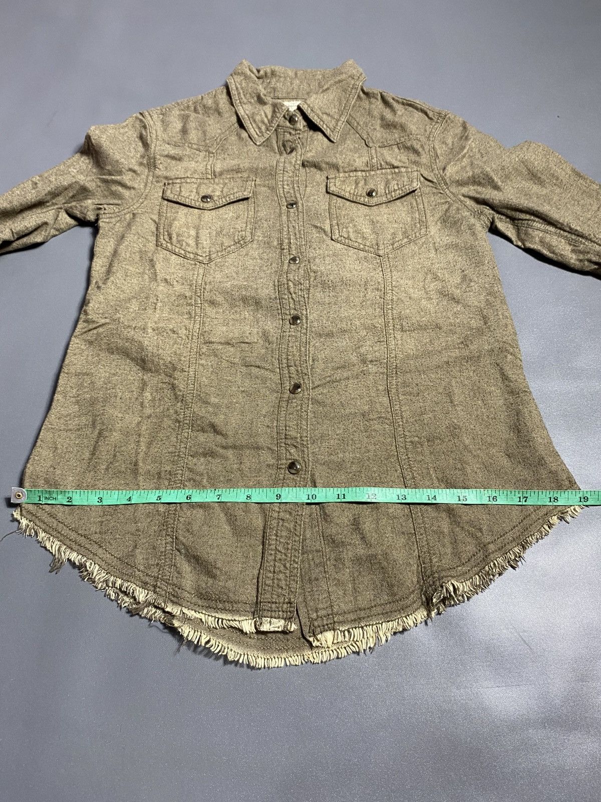 GOA GOA Distressed Button Up Western Shirt Size US S / EU 44-46 / 1 - 12 Thumbnail