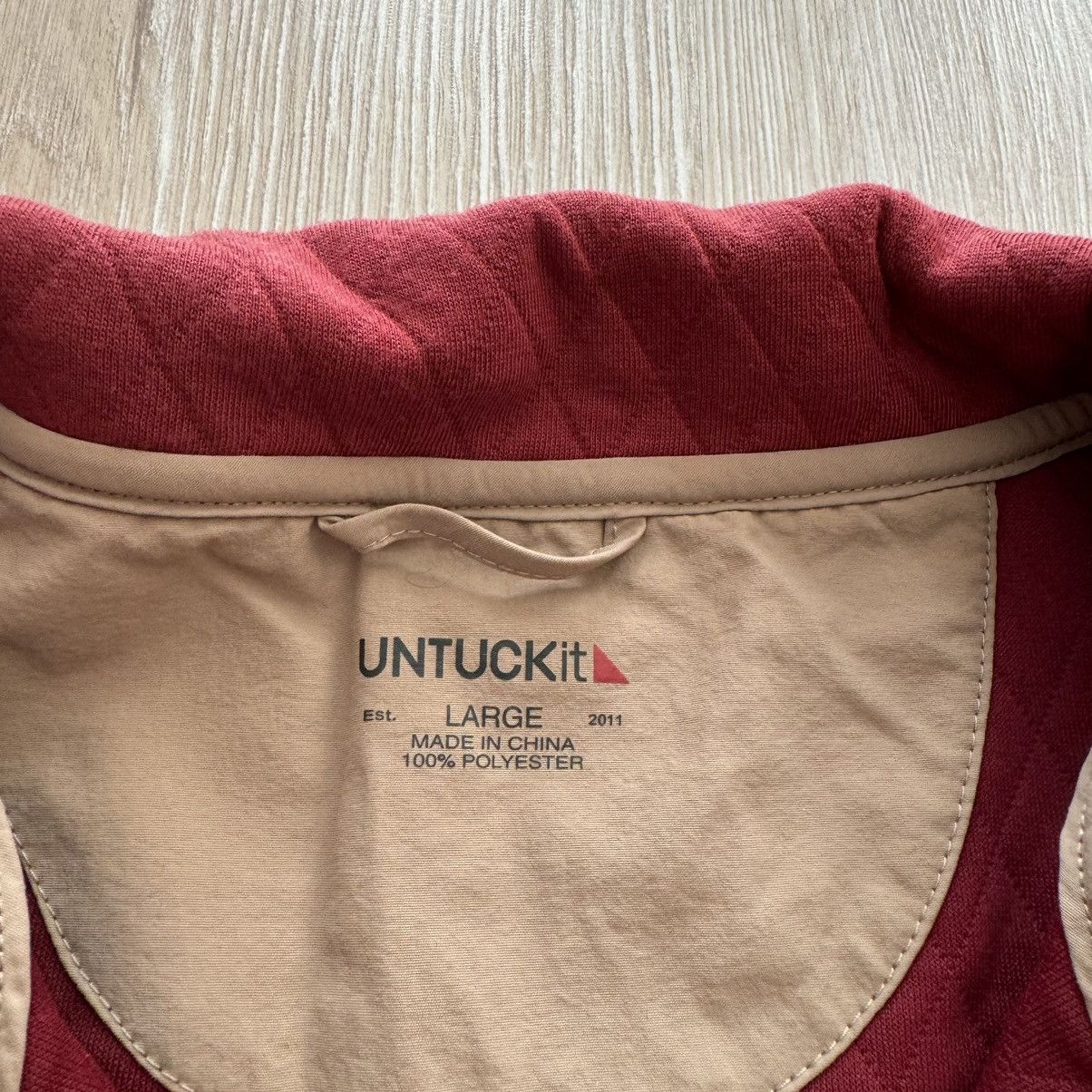 UNTUCKit UNTUCKit Mens Carufe 1/4 Quarter Snap Quilted Sweater Size US L / EU 52-54 / 3 - 2 Thumbnail