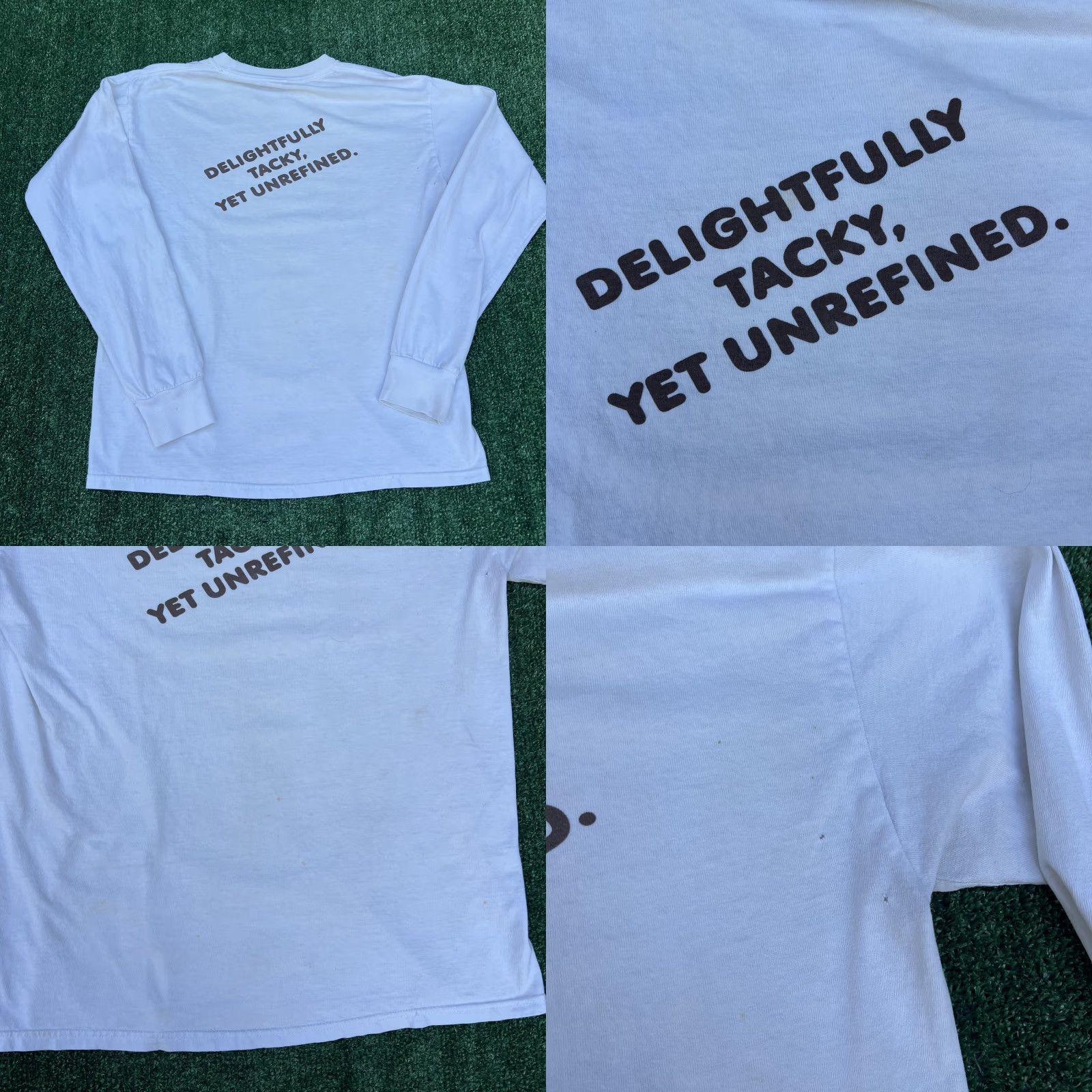 Gildan VINTAGE Hooters T-Shirt Mens Medium White Long Sleeve Port Charlotte, FL 90s Y2K Size US M / EU 48-50 / 2 - 9 Thumbnail