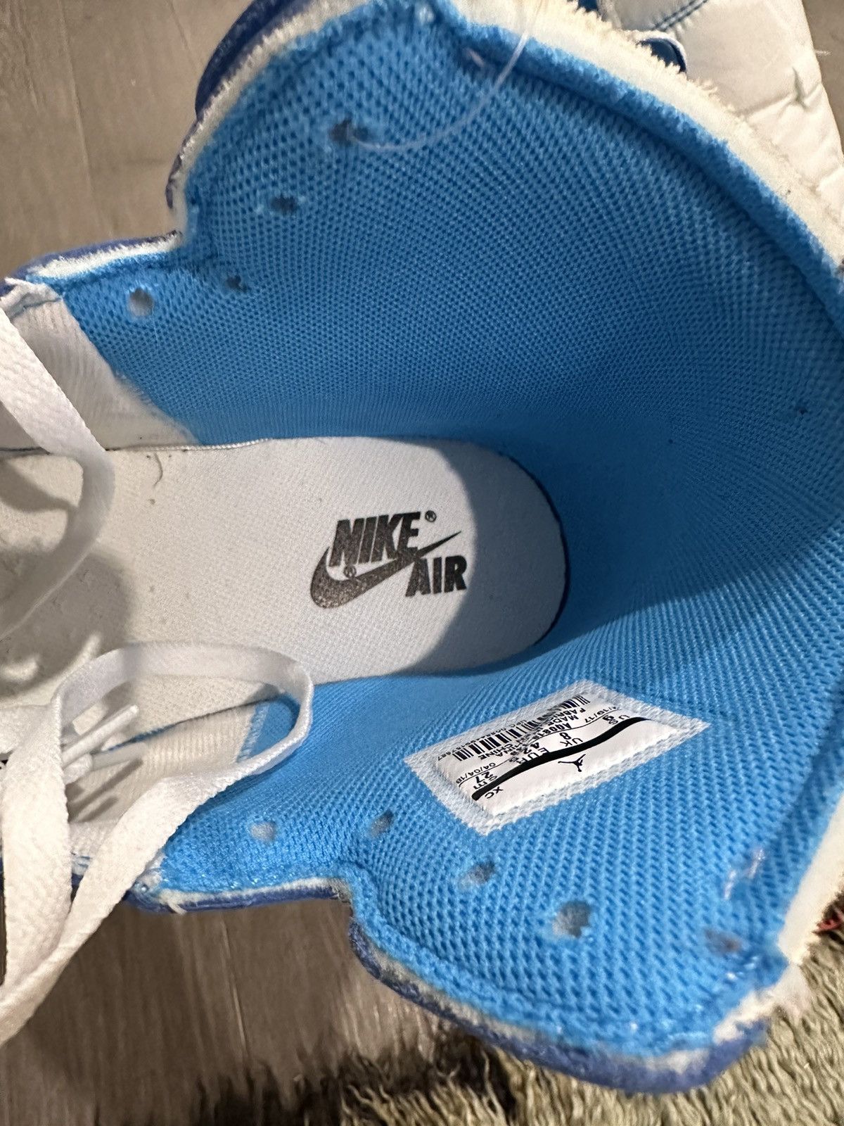 Nike × Off-White Nike X Off White Air Jordan 1 UNC Size US 9 / EU 42 - 5 Thumbnail