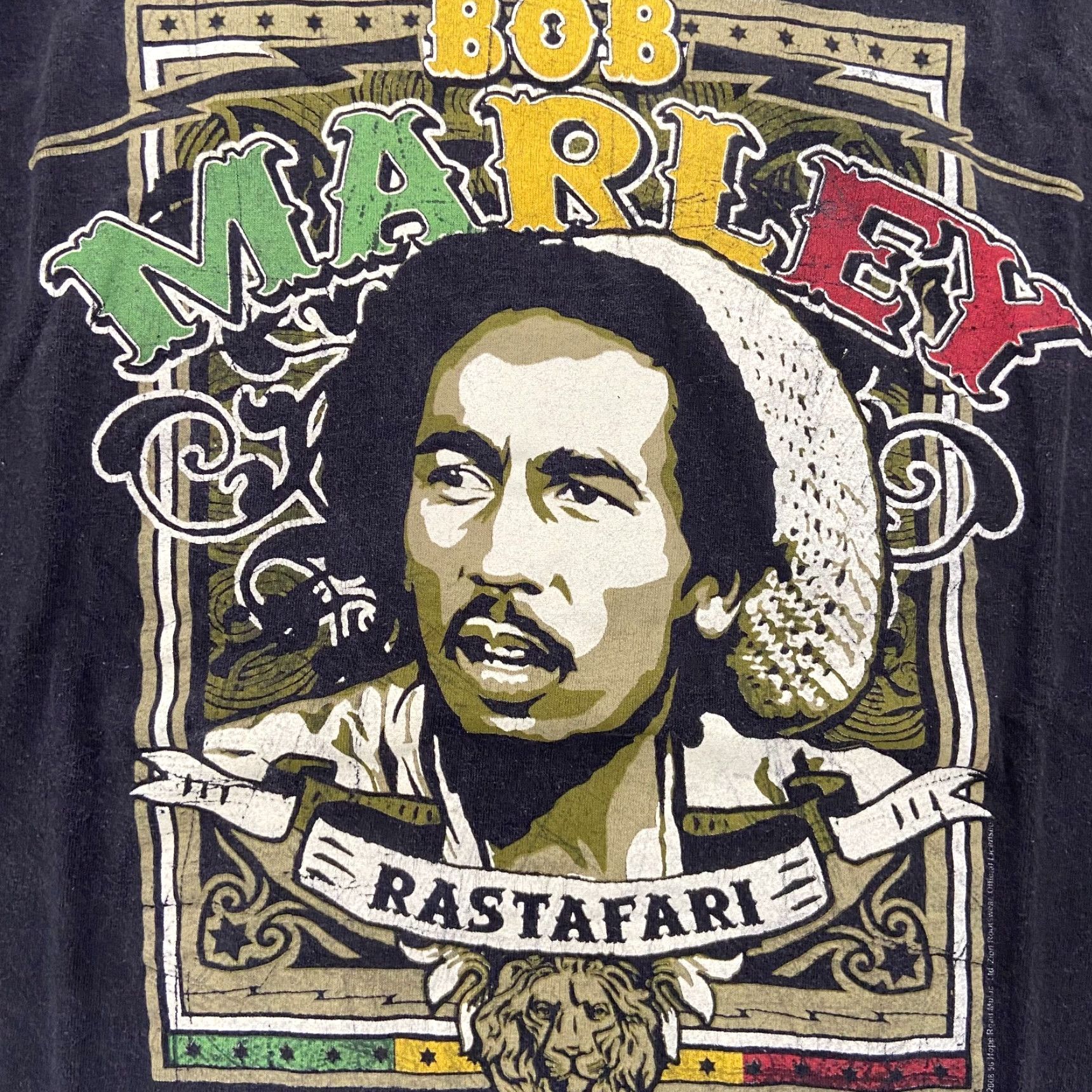 Vintage VINTAGE Bob Marley Shirt 90s Black Reggae Rastafari Adult 1X Zion Rootswear Mens Size US XL / EU 56 / 4 - 4 Thumbnail