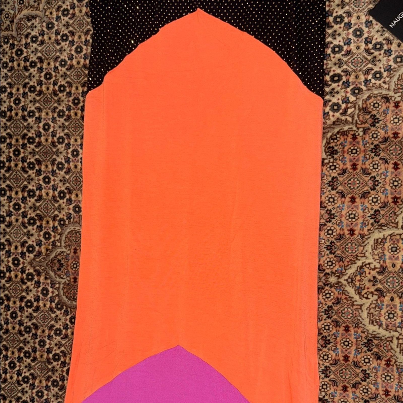 Other NWT Vibrant Women's Striped Orange Maxi Dress Size M Size M / US 6-8 / IT 42-44 - 4 Thumbnail