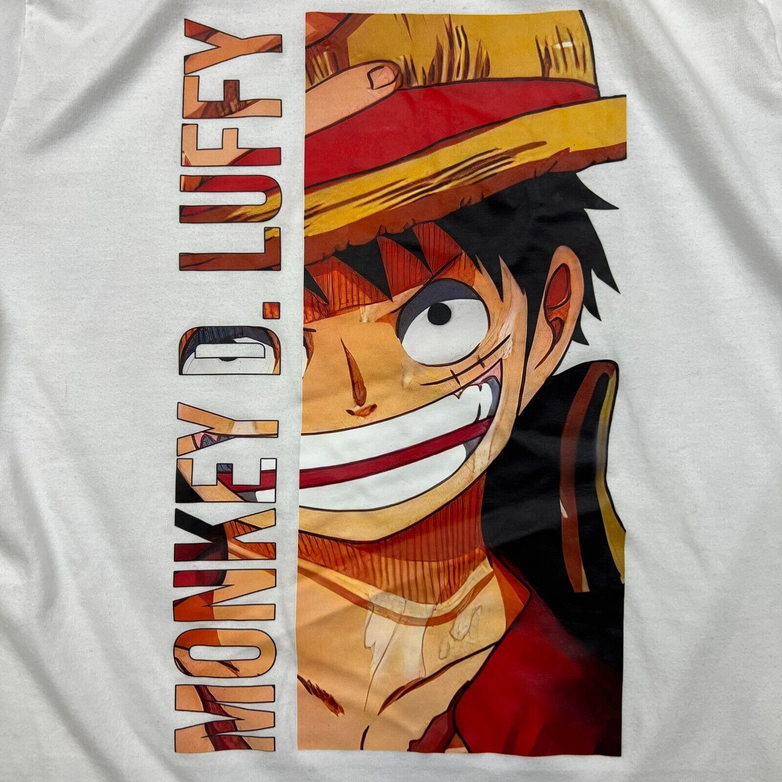 Anime × One Piece × Vintage One Piece Shirt Monkey Luffy Anime Graphic Short Sleeve Tee Size US S / EU 44-46 / 1 - 2 Thumbnail