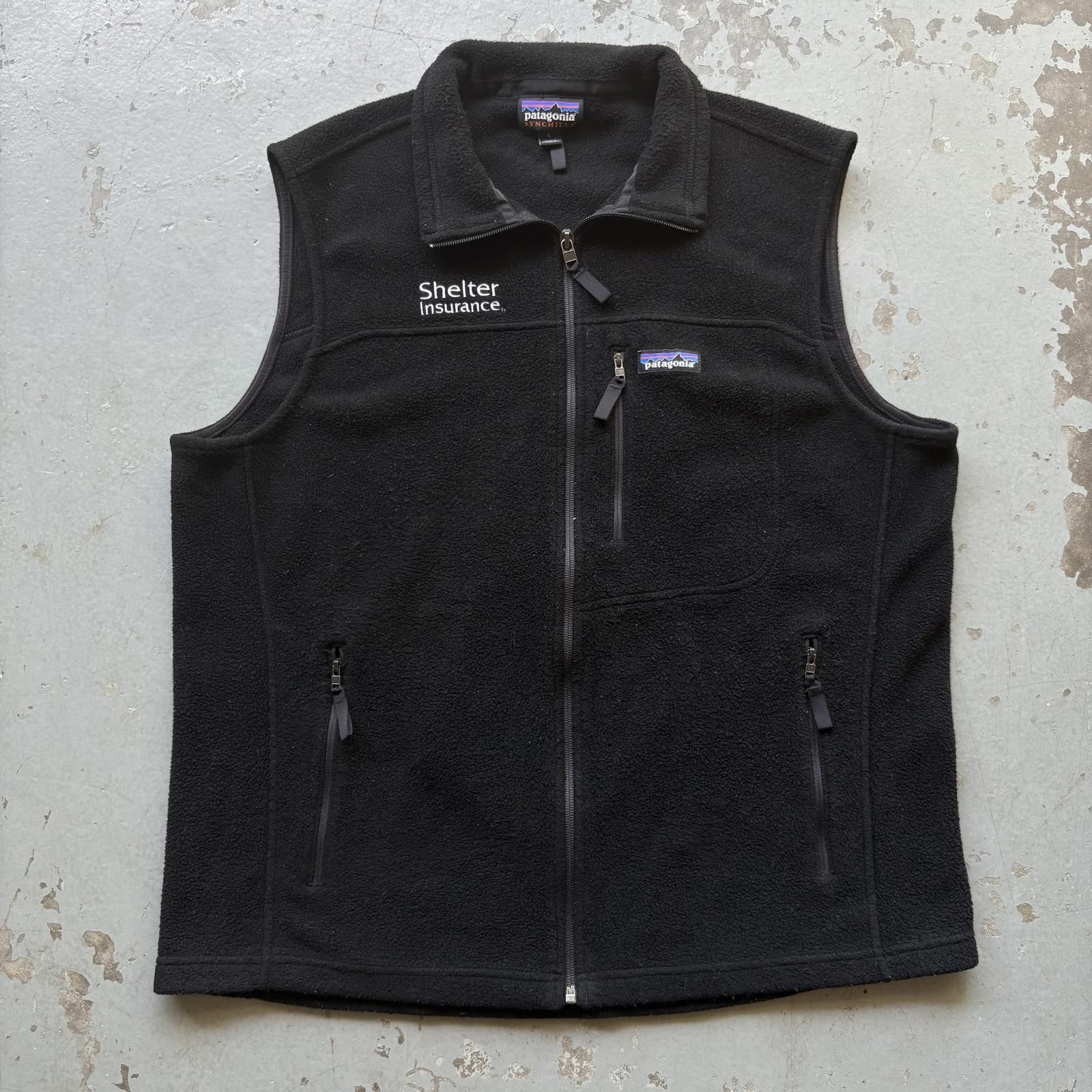 Patagonia Patagonia Synchilla Men’s Large Full Zip Black Fleece Vest Size US L / EU 52-54 / 3 - 1 Thumbnail
