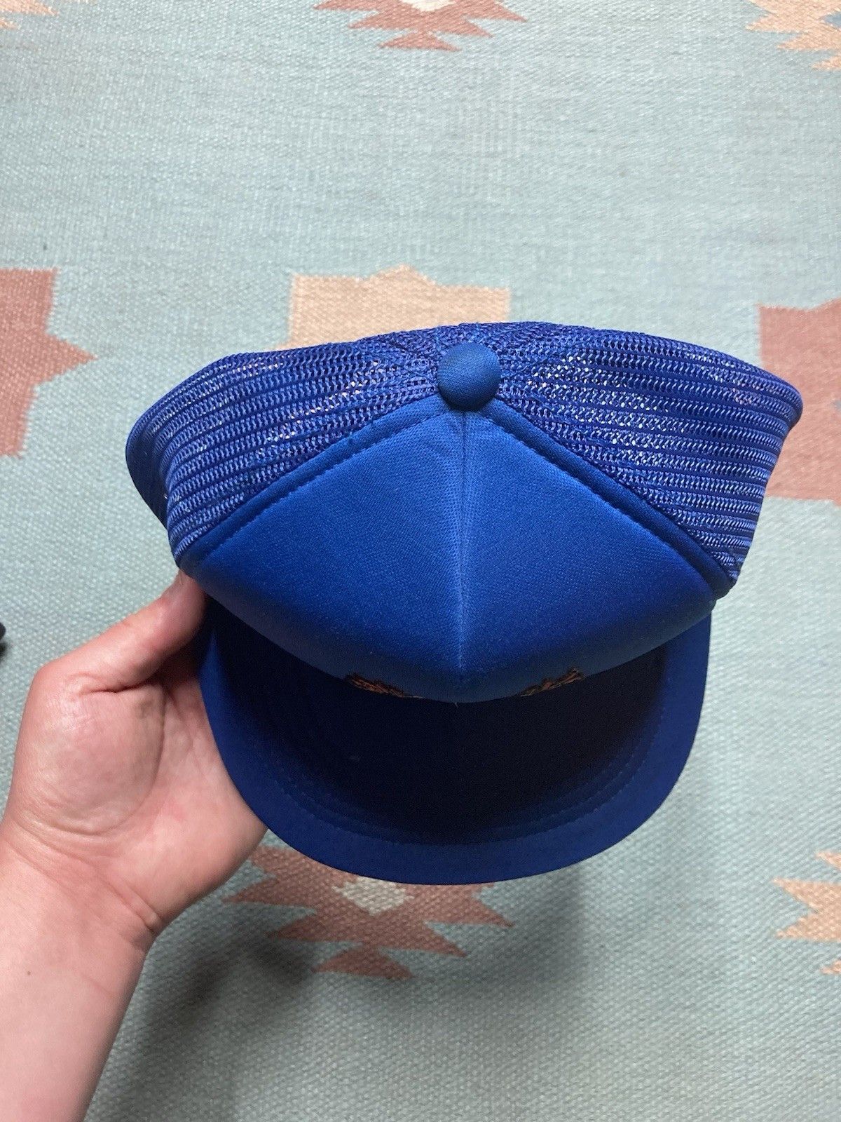 Vintage Vintage trucker hat snap on tools eagle logo blue SnapBack Size ONE SIZE - 3 Thumbnail