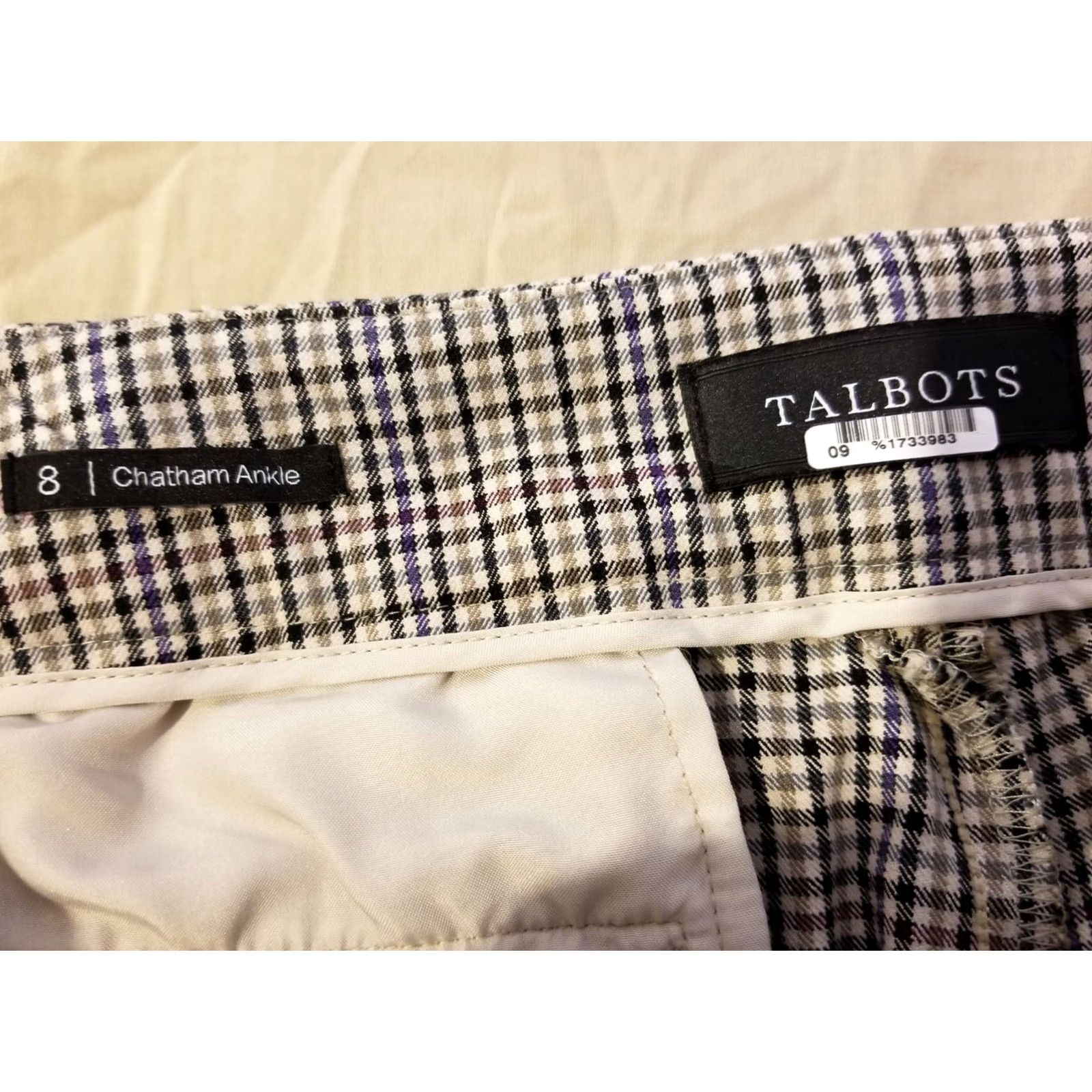 Talbots Womens Talbots Dress Pants 8 Khaki Slack Trouser Beige Khakis Pants Womens 8 Talbots Size 30" / US 8 / IT 44 - 4 Thumbnail