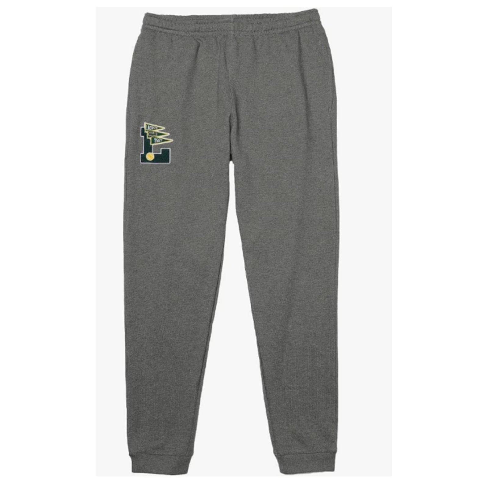 Lacoste Lacoste Mens Varsity L Joggers, Heather Lead, Sweatpants XXL Size US 36 / EU 52 - 3 Thumbnail