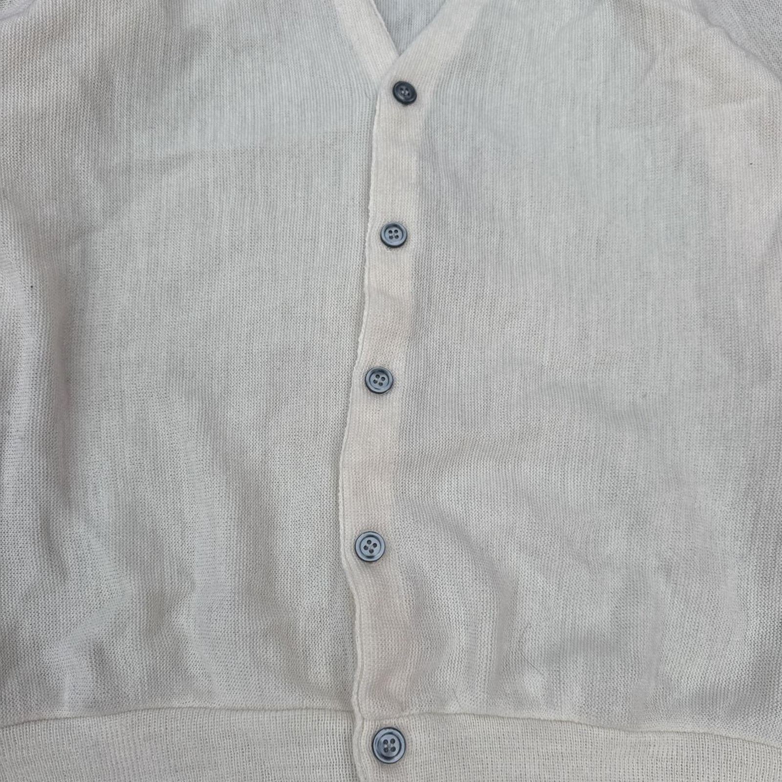 Knightsbridge Vintage Knights Bridge for Men Cream Cardigan – Size Medium Size US M / EU 48-50 / 2 - 3 Thumbnail