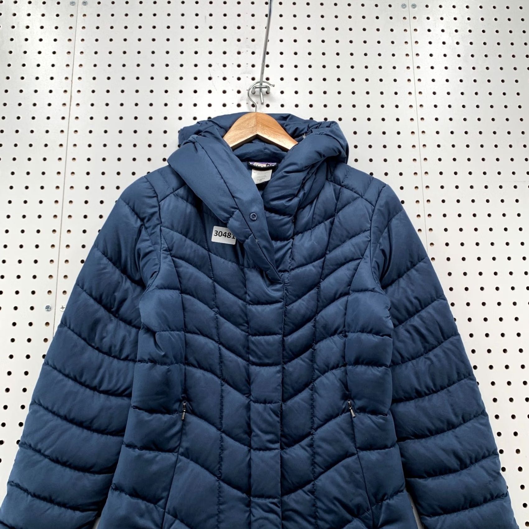 Patagonia Patagonia Down Puffer Jacket Womens XS Downtown Loft Blue Hooded Coat Size XS / US 0-2 / IT 36-38 - 5 Thumbnail