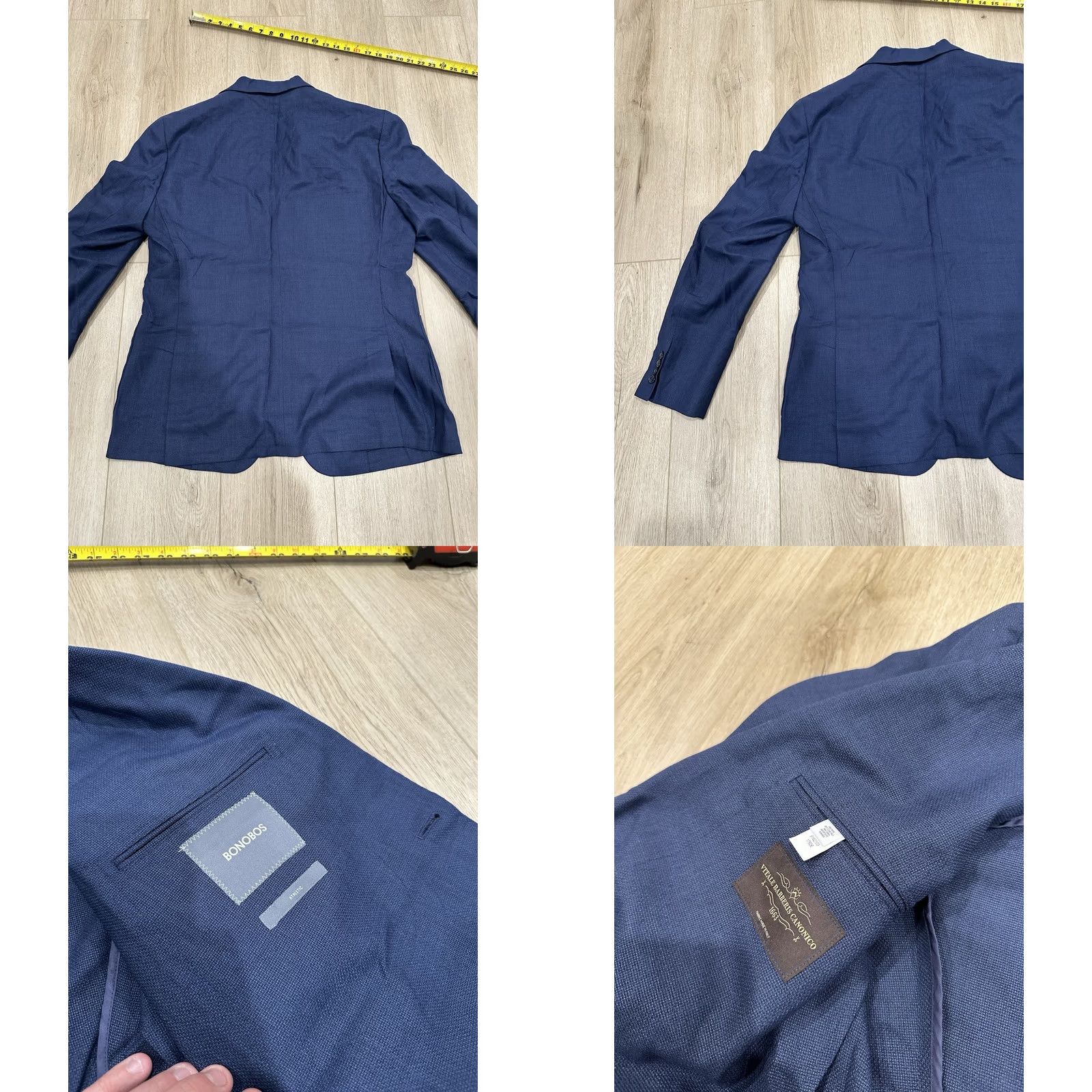 Bonobos Bonobos Vitale Standard Fit Blazer Mens 44R Navy Unstructured Size 44R - 9 Thumbnail