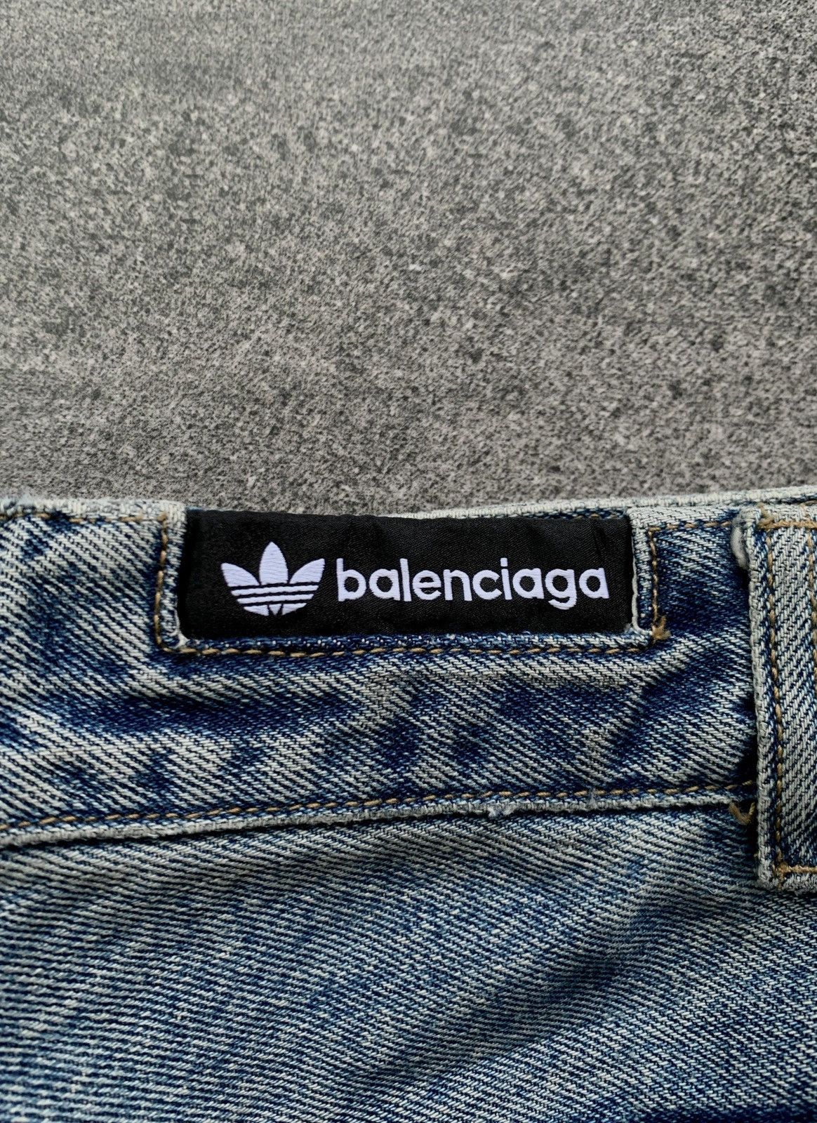 Balenciaga FREE TAX! Adidas 3 Striped Baggy Denim Jeans Size US 32 / EU 48 - 9 Thumbnail