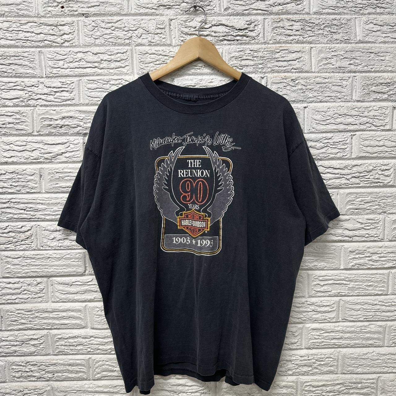 Harley Davidson × Vintage Vintage Faded Harley Davidson 1993 Shirt XL Size US XL / EU 56 / 4 - 3 Thumbnail