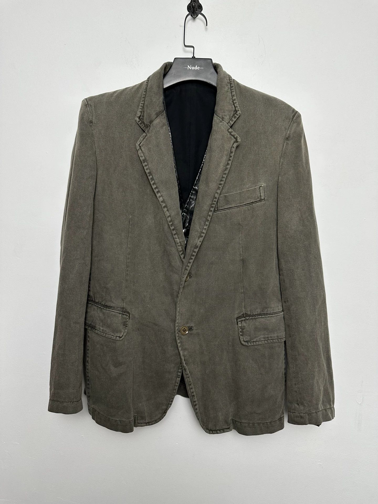 Yohji Yamamoto Yohji Yamamoto Pour Homme Dyed Felted Jacket Size US M / EU 48-50 / 2 - 1 Thumbnail