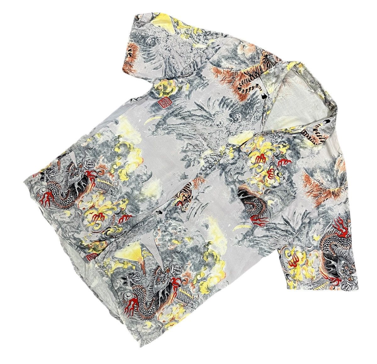 Japanese Brand Aloha hawaiian shirt fighting dragon &tiger shirt Size US M / EU 48-50 / 2 - 2 Thumbnail