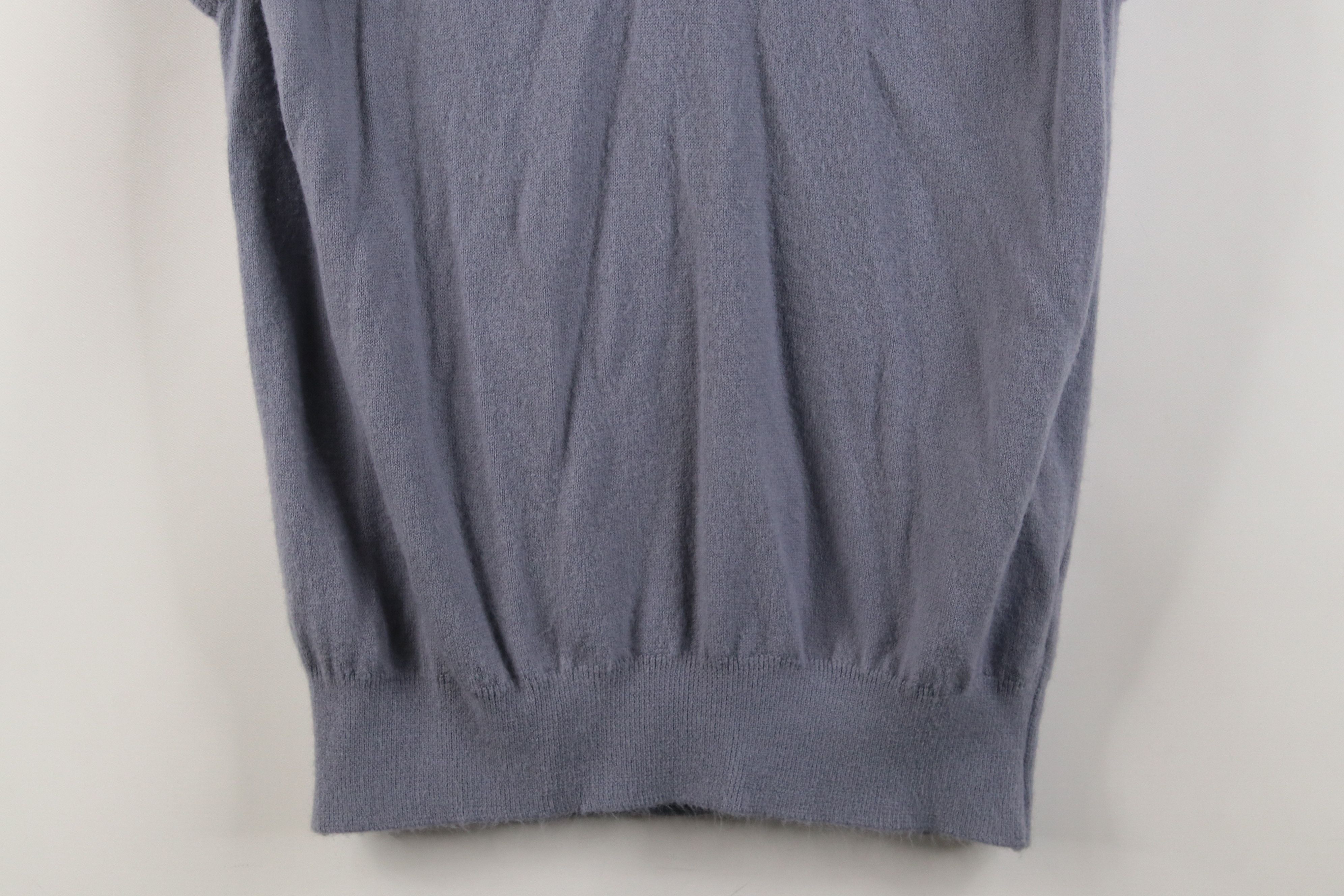 Vintage Vintage 70s Streetwear Soft Knit Sweater Vest Steel Blue USA Size L / US 10 / IT 46 - 3 Thumbnail