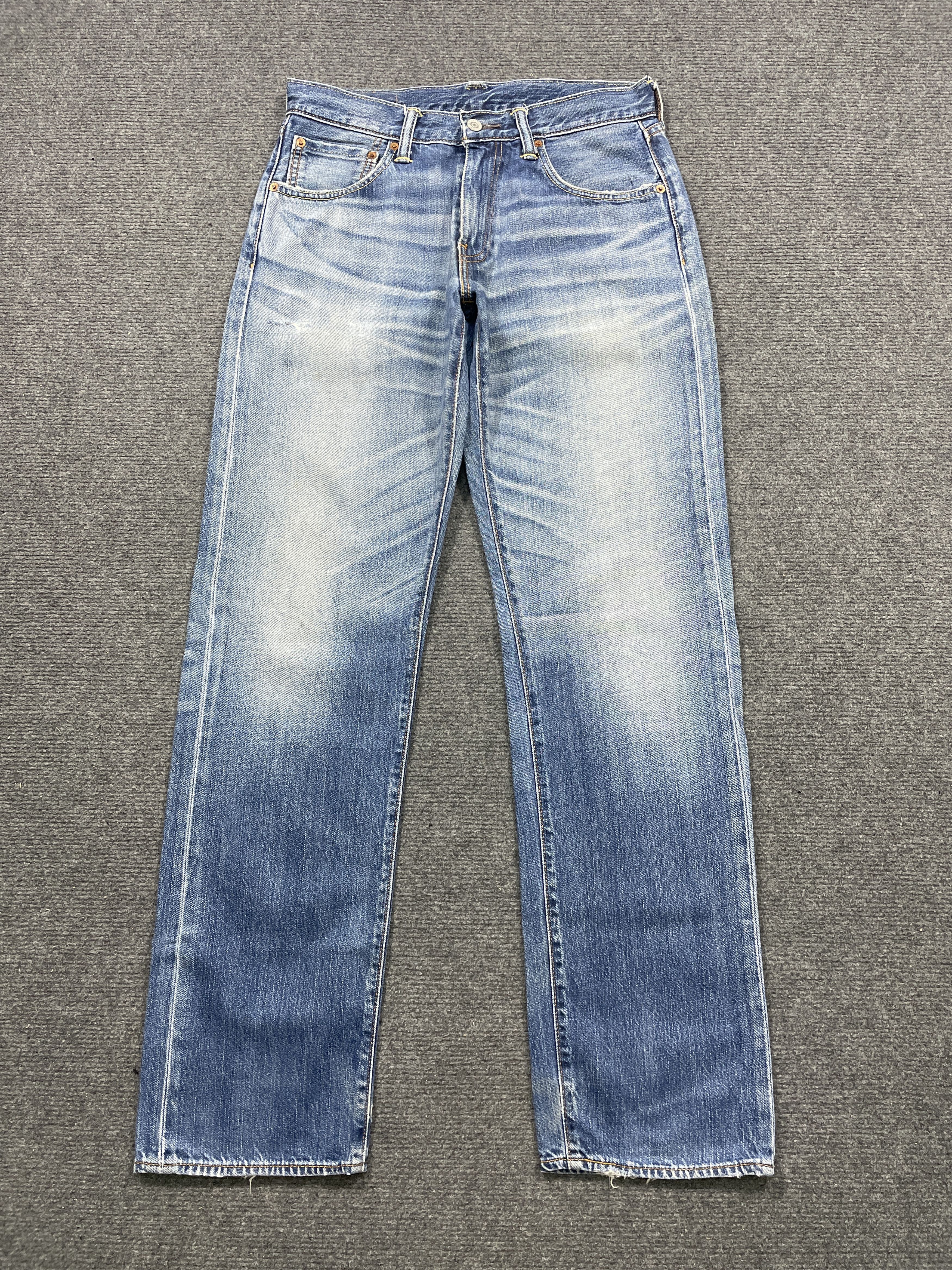 image of Levis 503 Faded Blue Jeans in Blue Denim, Men's (Size 30)