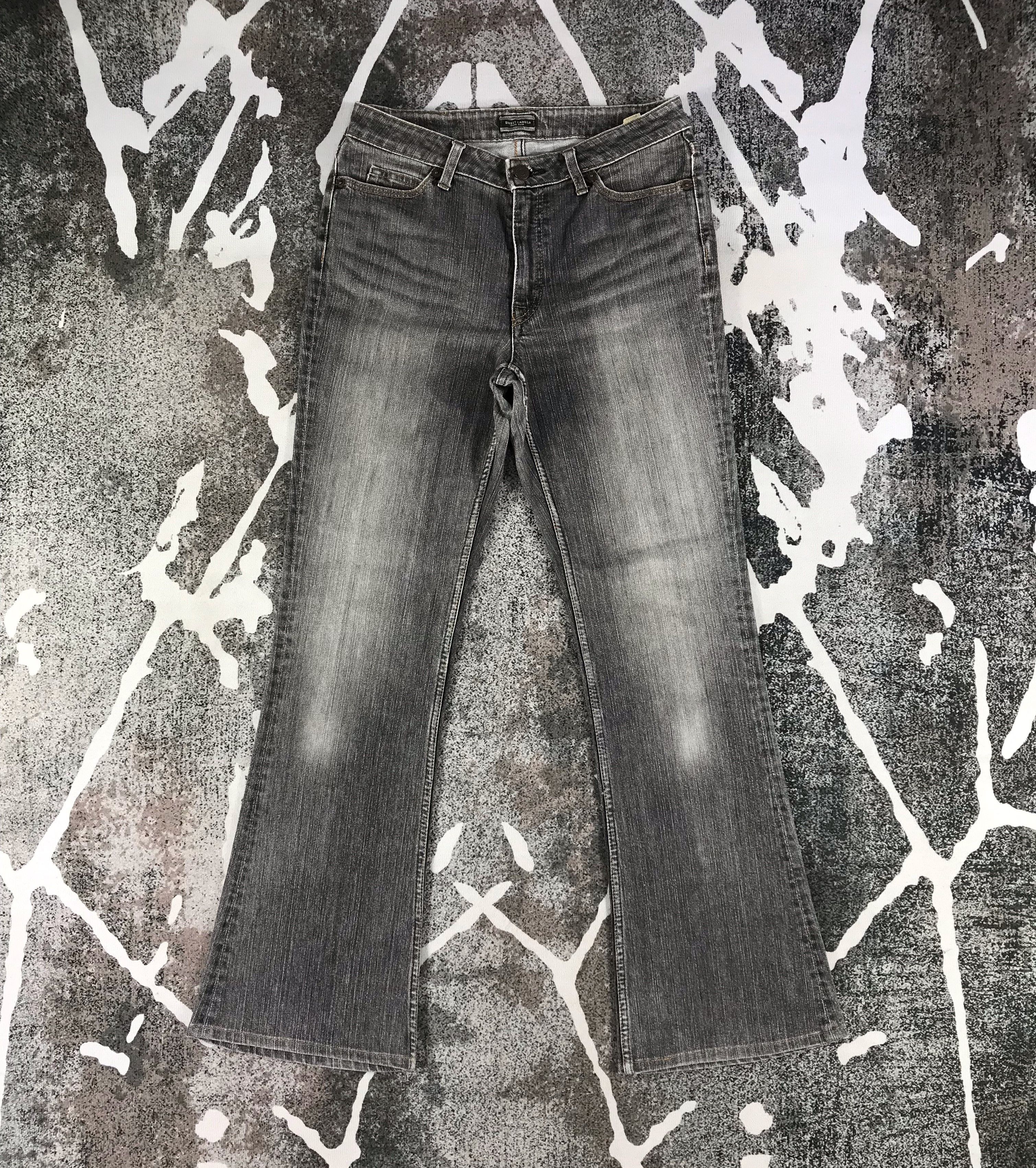 Japanese Brand Sweet Camel Jeans Faded Gray Flare Denim KJ1216 Size 29" - 1 Thumbnail