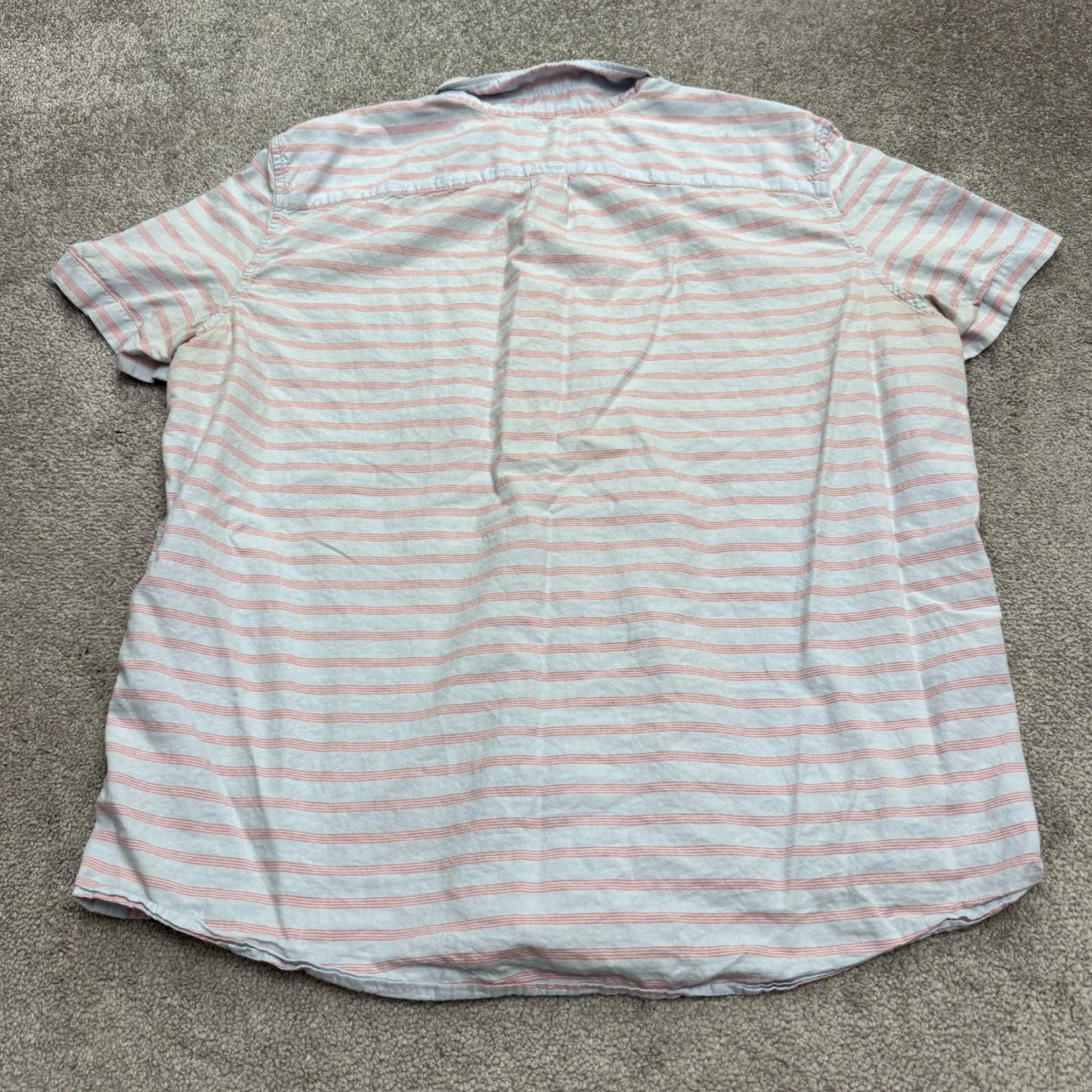 American Eagle Outfitters American Eagle Outfitters Shirt Mens XXL Multicolor Striped Cotton Size US XXL / EU 58 / 5 - 2 Thumbnail
