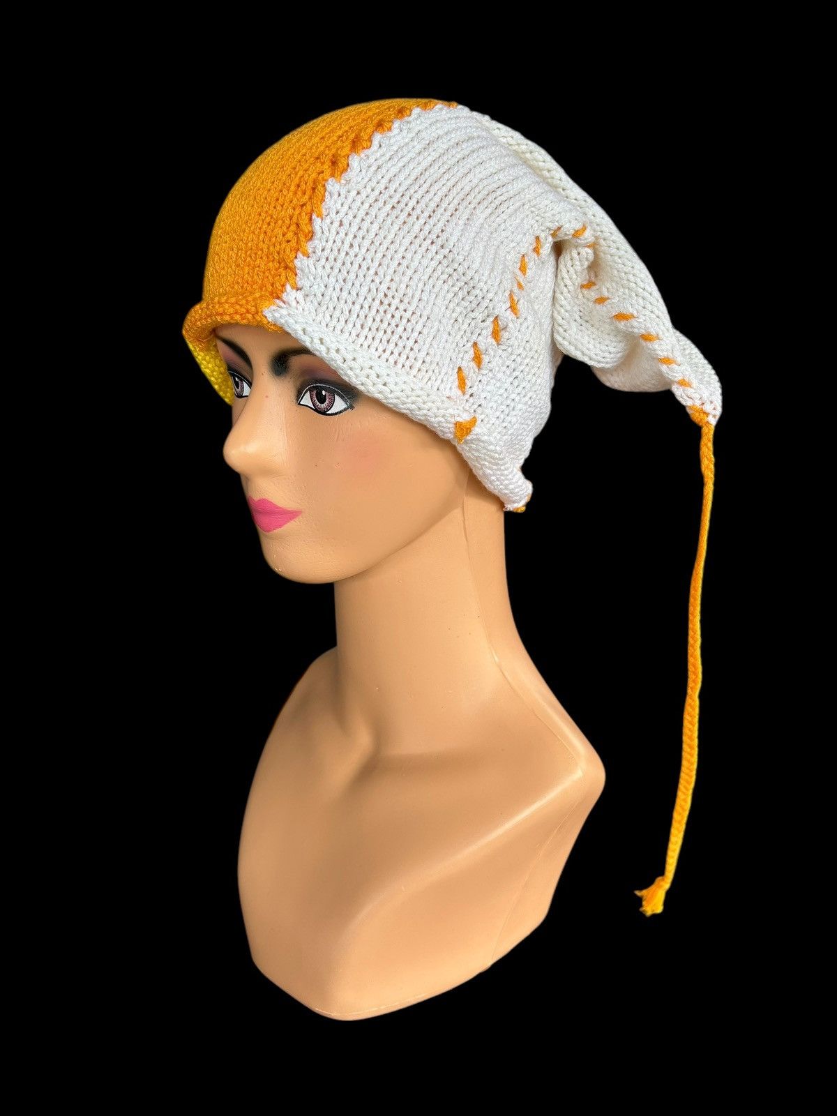 Japanese Brand × Kapital × Vintage Crochet Knitted Handmade Beanie Hats Size ONE SIZE - 8 Thumbnail