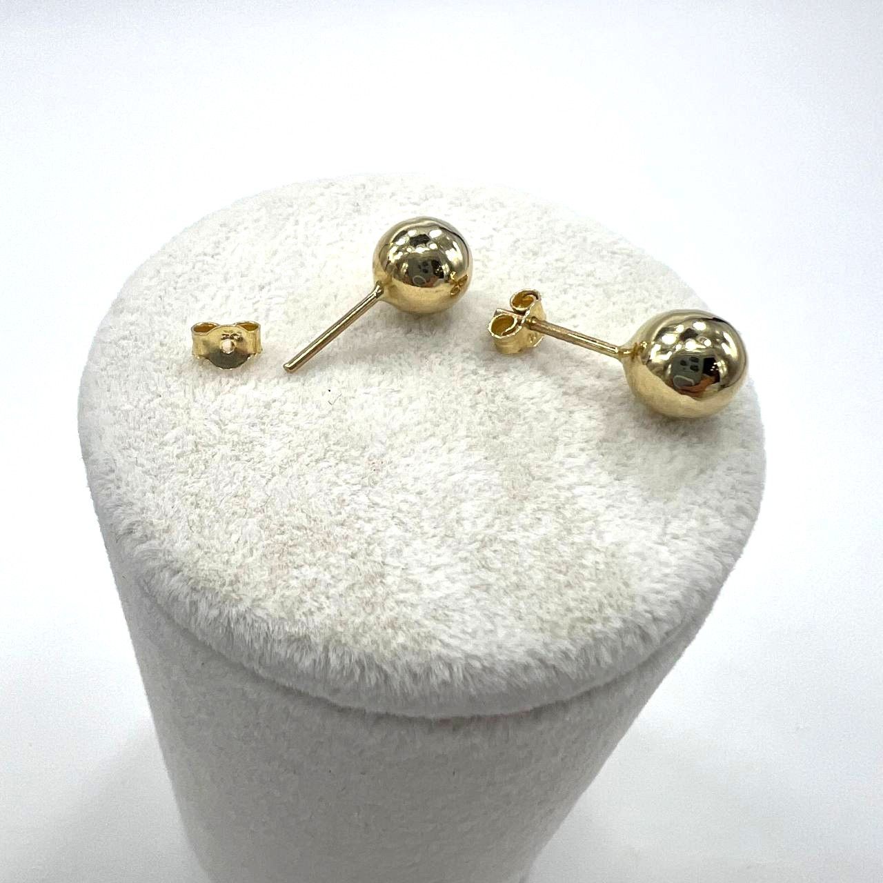 Other 14K Yellow Gold Ball Earrings – Lightweight Size ONE SIZE - 8 Thumbnail