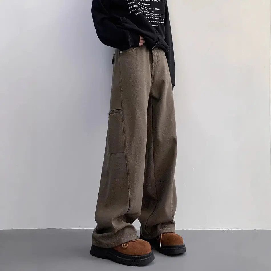 Japanese Brand × Jean Retro loose wide leg high street jeans Size US 32 / EU 48 - 3 Thumbnail