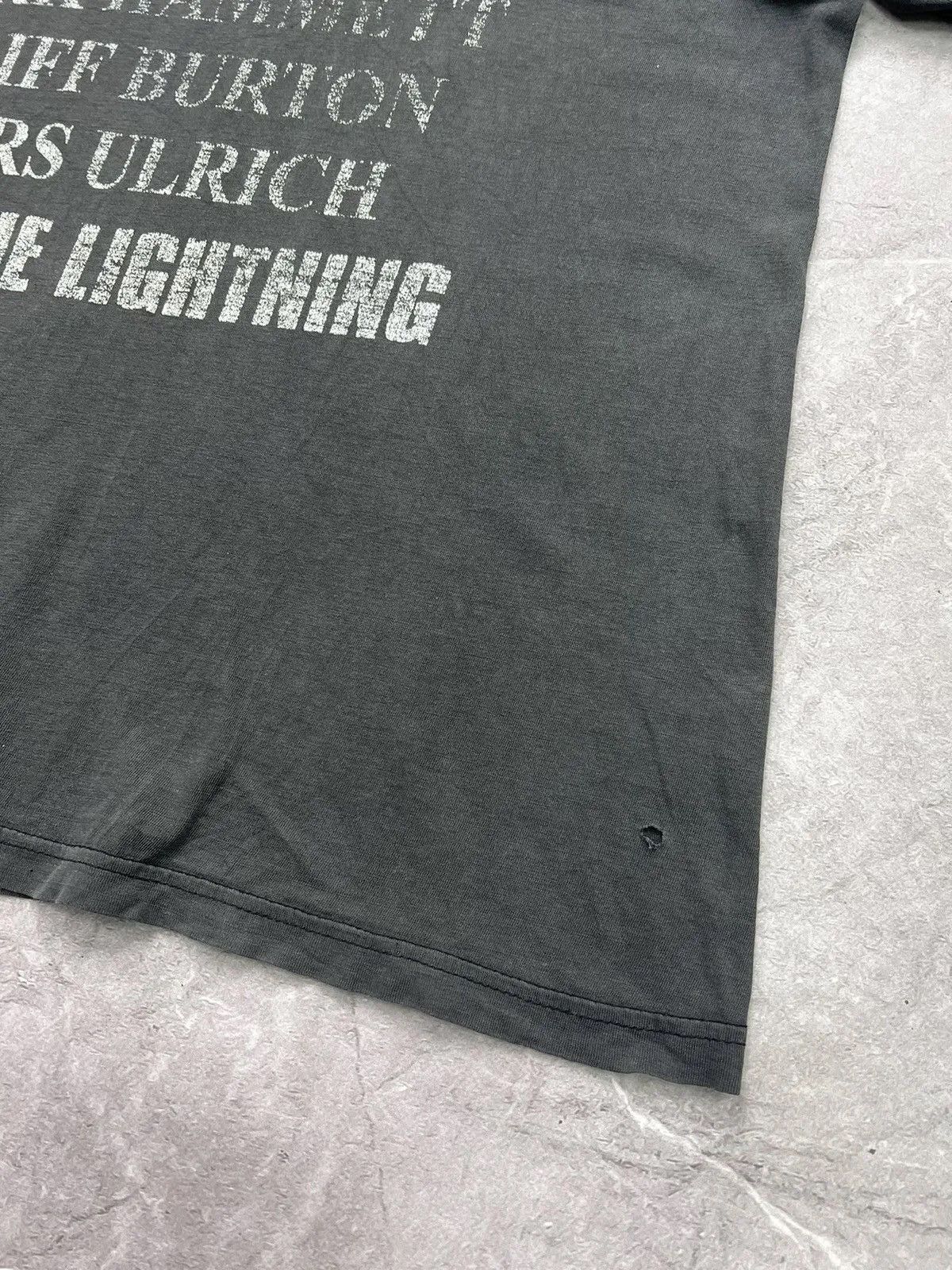 Band Tees × Metallica Metallica rare 90s ride the lightning t shirt faded Size US M / EU 48-50 / 2 - 12 Thumbnail