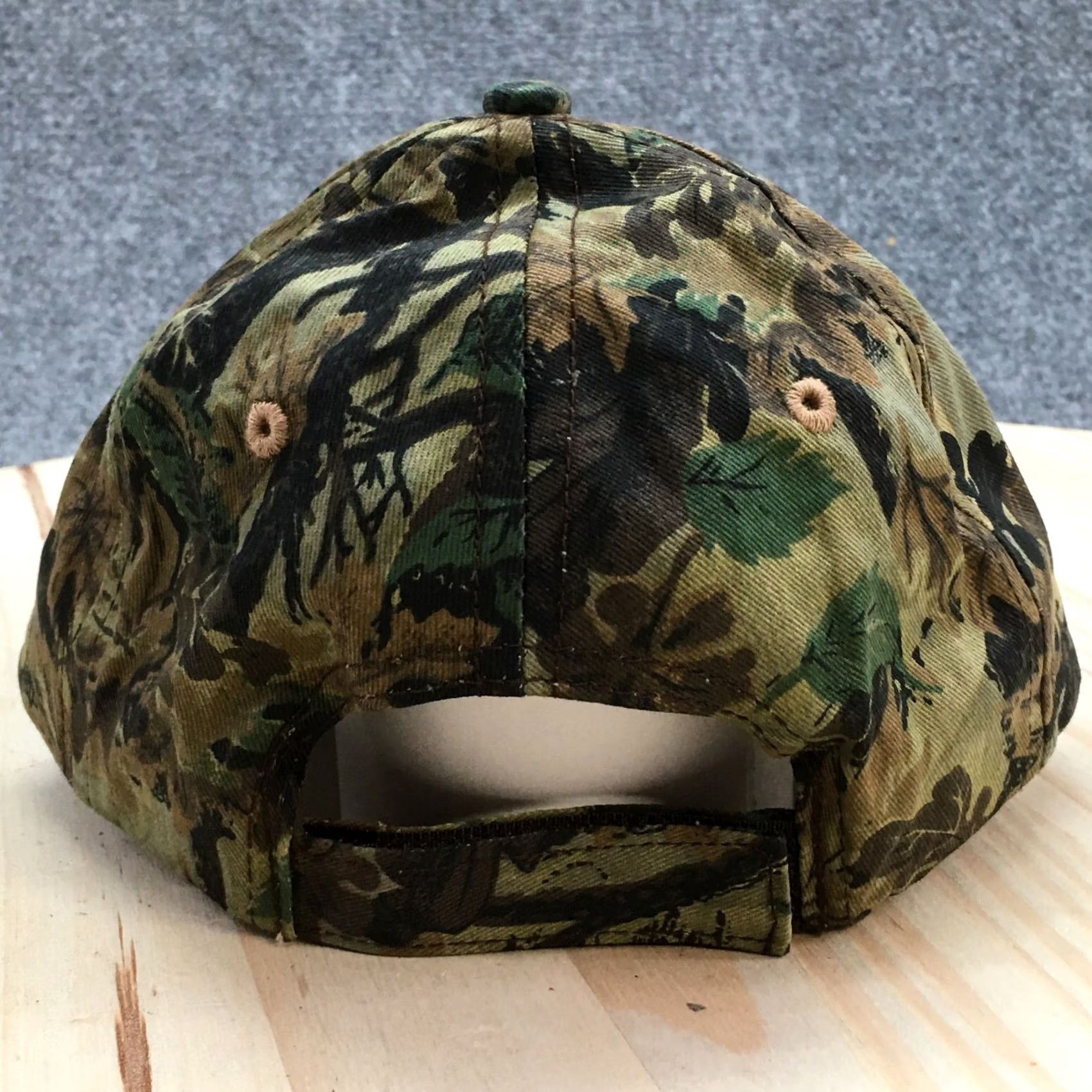 Vintage Menards Camouflage Baseball Cap Hat Mens One Size Green Camo Cotton Adjustable Size ONE SIZE - 6 Thumbnail