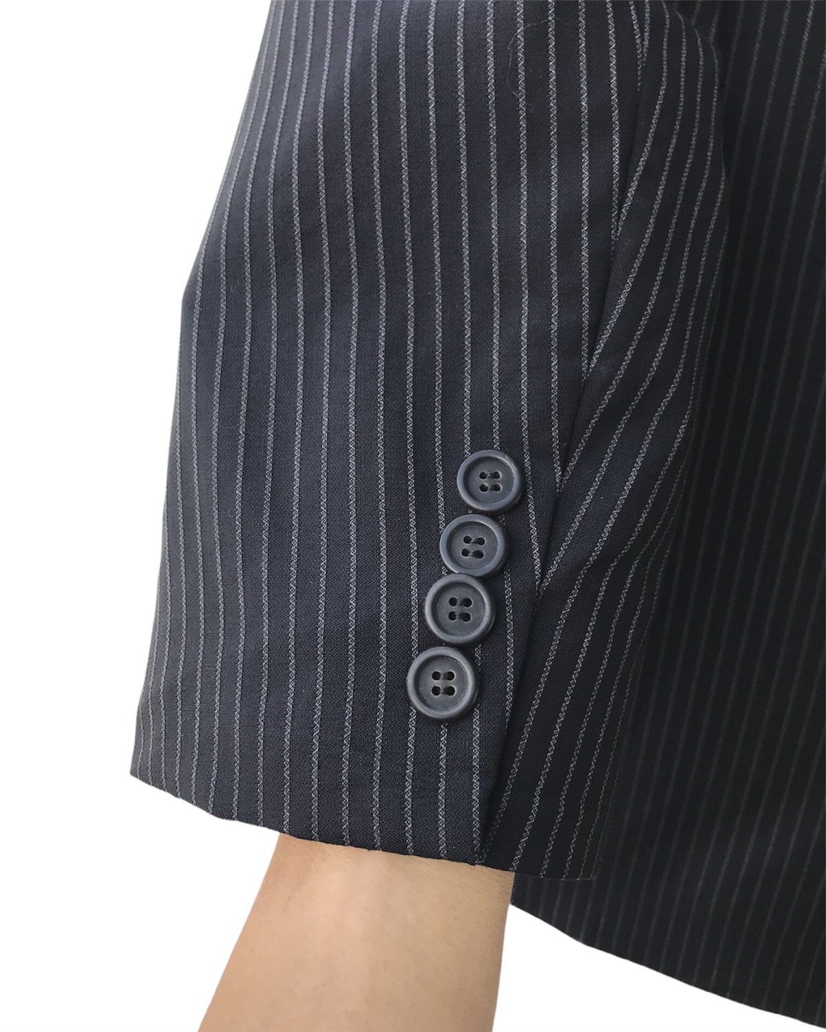 Versace Versace Striped Wool Blazer Suit Made in Italy Size US L / EU 52-54 / 3 - 11 Thumbnail