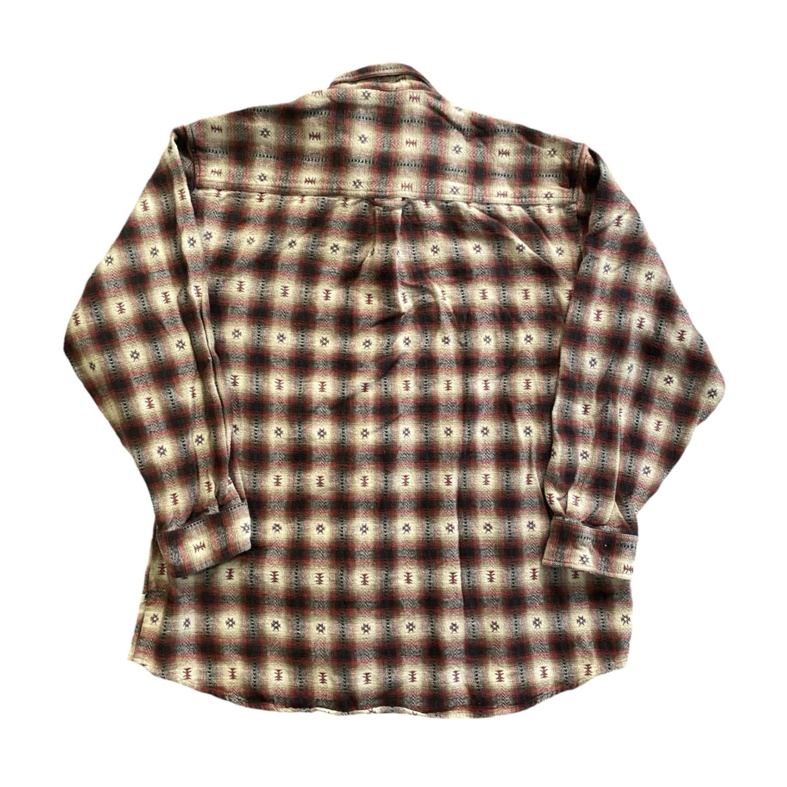 Vintage VINTAGE Moose Creek Shirt Button-Down Long Sleeve Flannel Aztec Print Red XL Men’s Size US XL / EU 56 / 4 - 2 Thumbnail