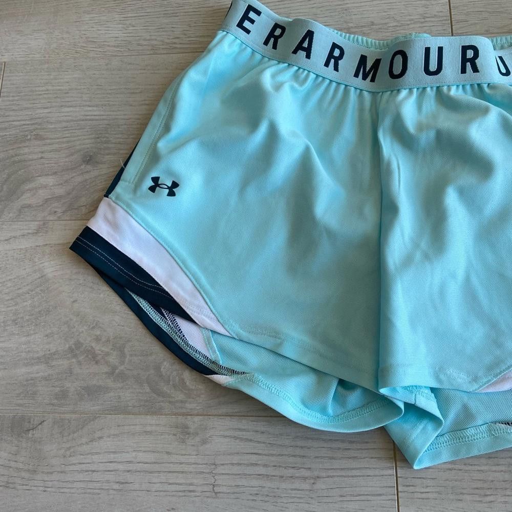 Under Armour Under Armour Blue Black and White Play Up Workout Shorts Size 26" / US 2 / IT 38 - 2 Thumbnail