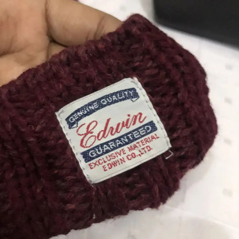 Edwin × Vintage Edwin Knit Beanie Hat Size ONE SIZE - 5 Thumbnail