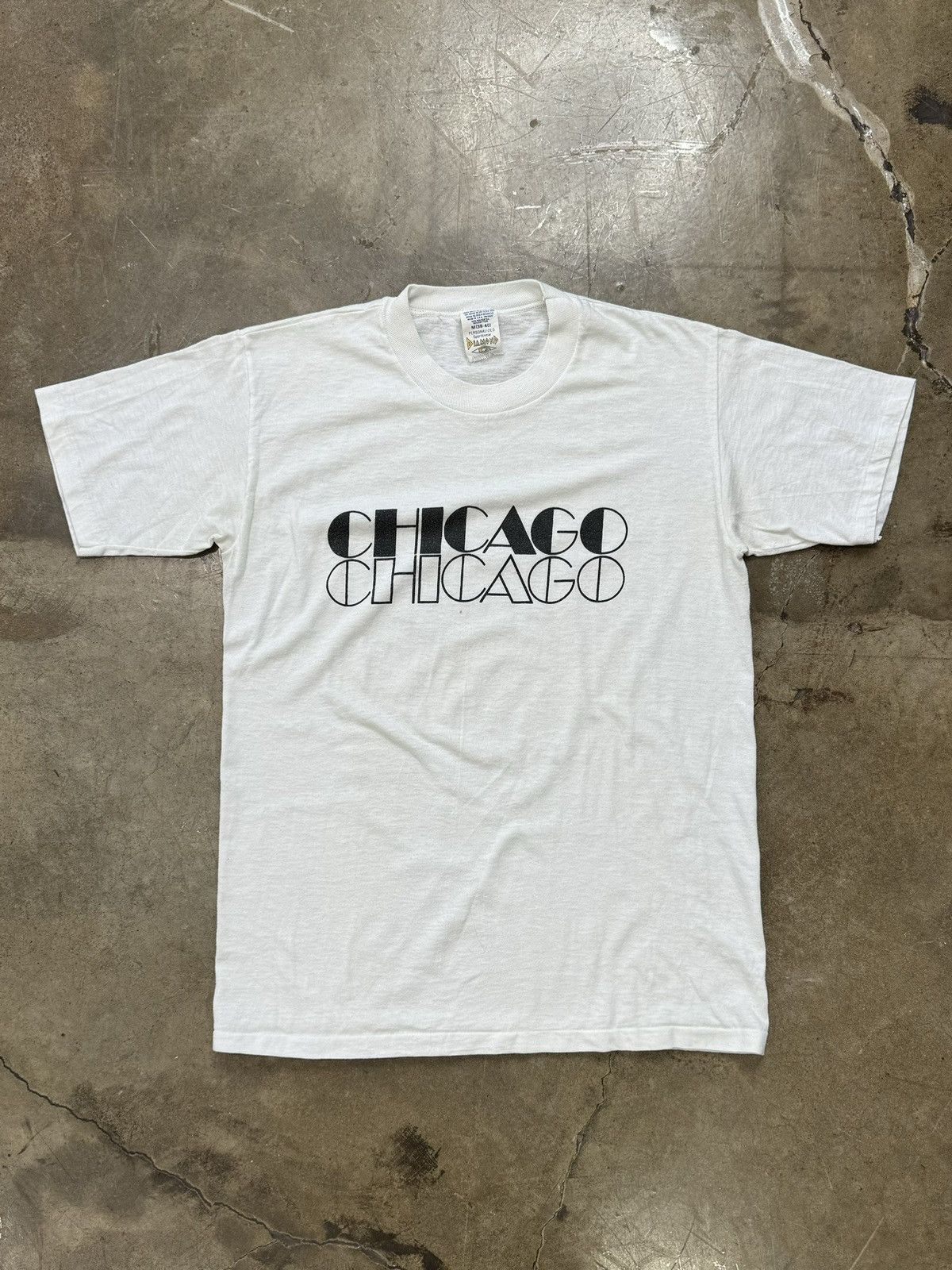 Vintage Vintage Chicago made in USA single stitch Tee Medium Size US M / EU 48-50 / 2 - 2 Thumbnail
