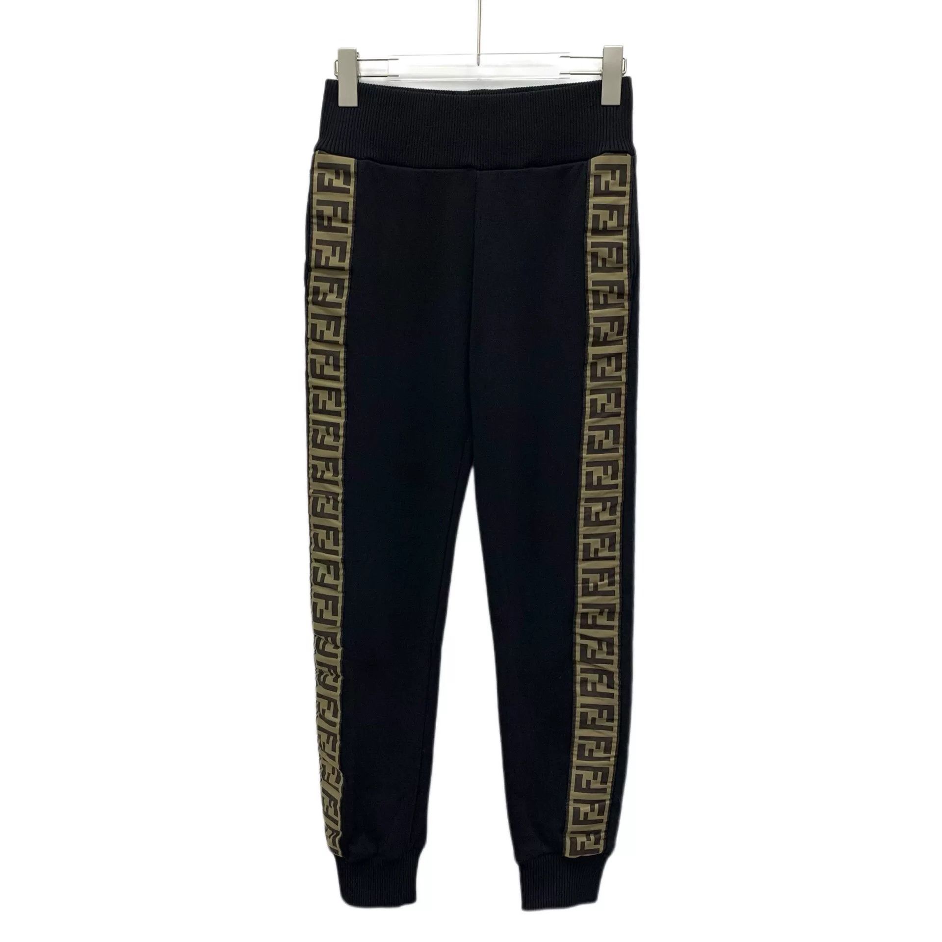 Fendi fendi black side logo cotton jogger pants Size US 38 / EU 54 - 1 Thumbnail