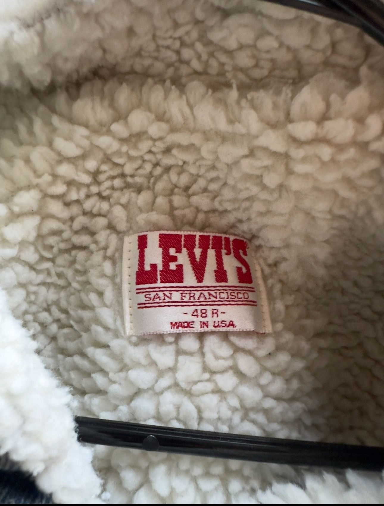 Levi's Levi's Men's XL Vintage Sherpa Lined Blue Jean Denim Jacket Size US XL / EU 56 / 4 - 5 Thumbnail