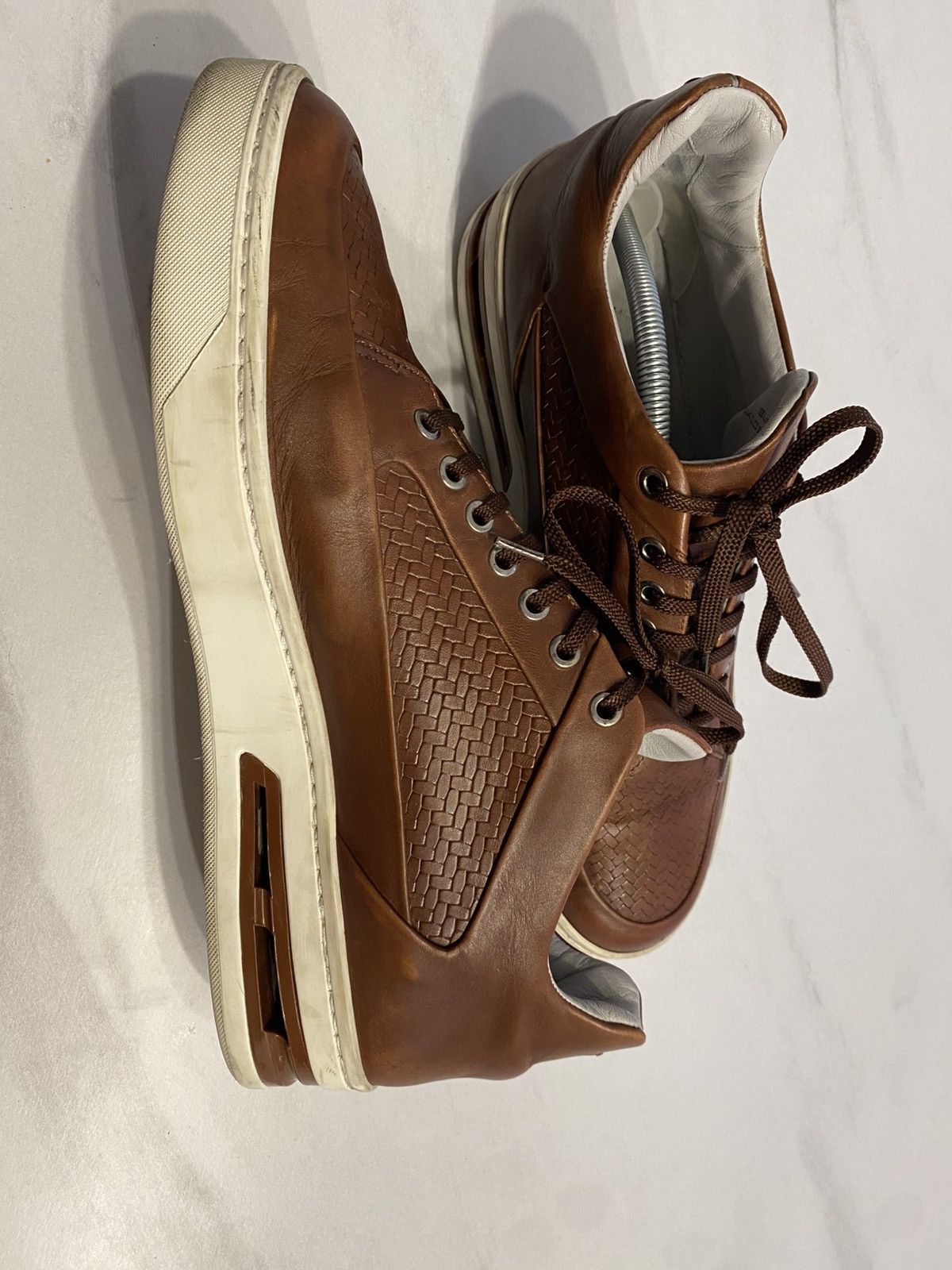 Porsche Design Porsche Design San Diego Brown leather sneakers italy 45 Size US 11.5 / EU 44-45 - 8 Thumbnail