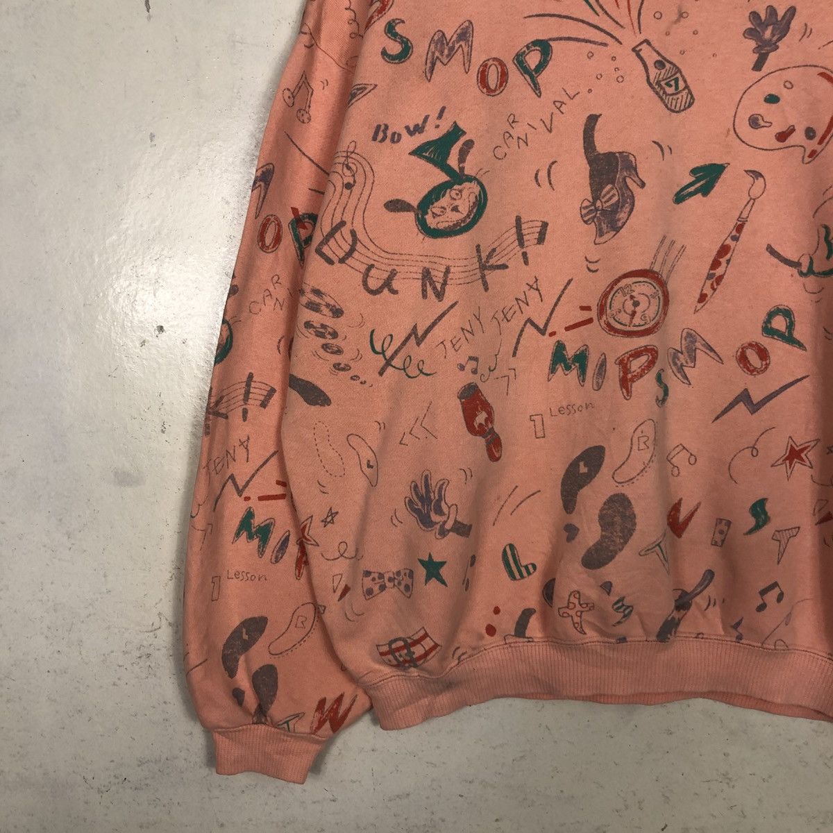 Issey Miyake 📌Vintage Sweatshirt Unbranded Full Print Issey Miyake Size US M / EU 48-50 / 2 - 6 Thumbnail