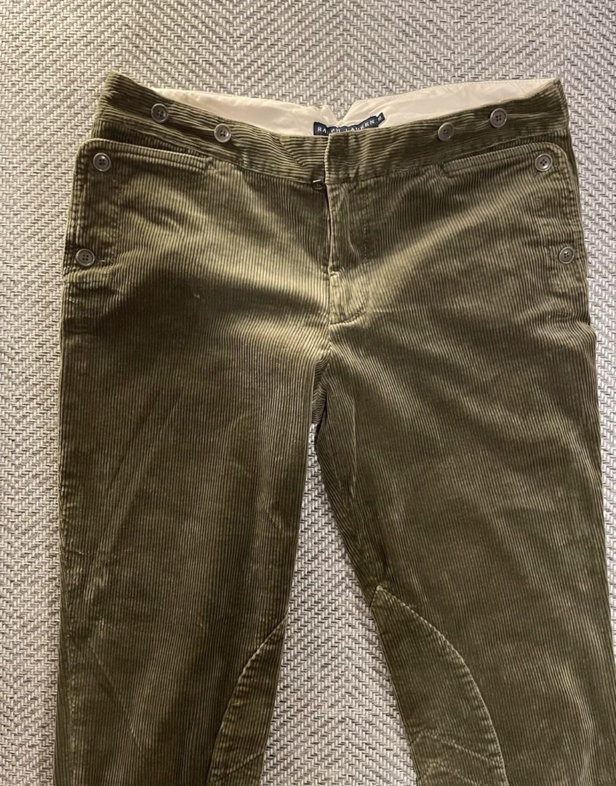 Ralph Lauren Ralph Lauren Olive Green Corduroy Trousers K24 Size US 36 / EU 52 - 2 Thumbnail