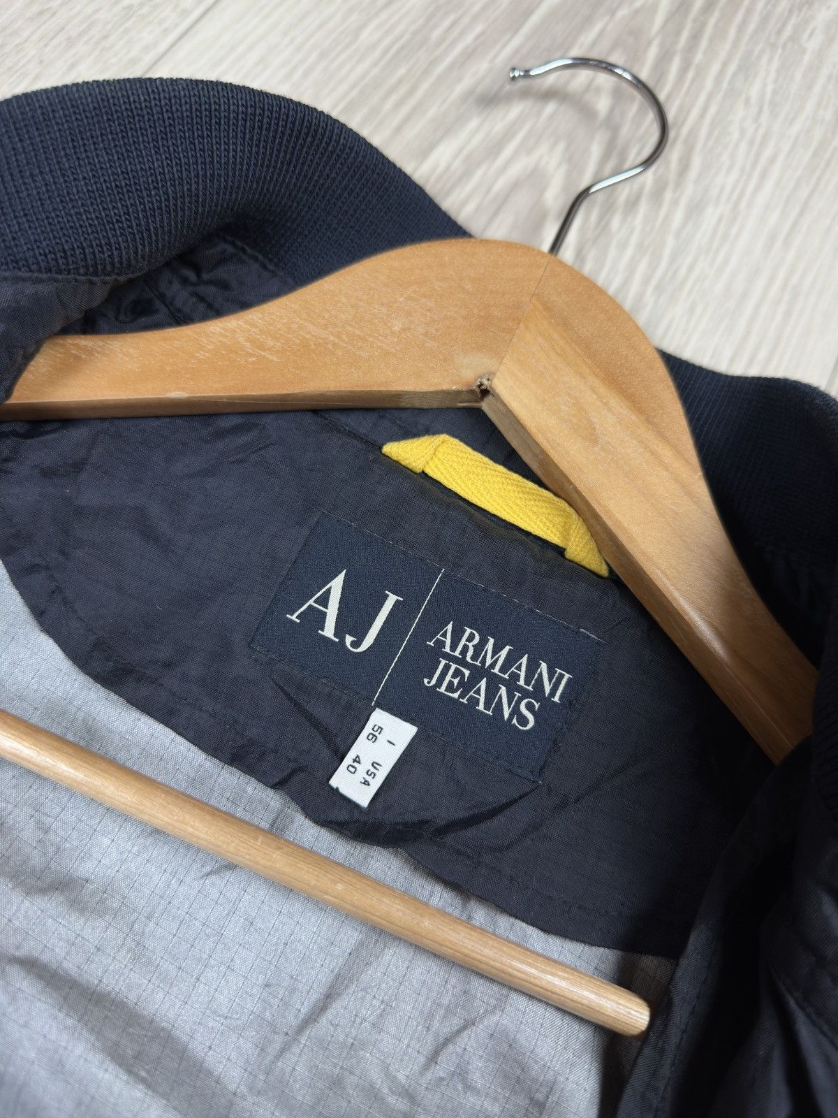 Armani Vintage Armani Jeans Nylon Windbreaker Jacket Size US L / EU 52-54 / 3 - 10 Thumbnail