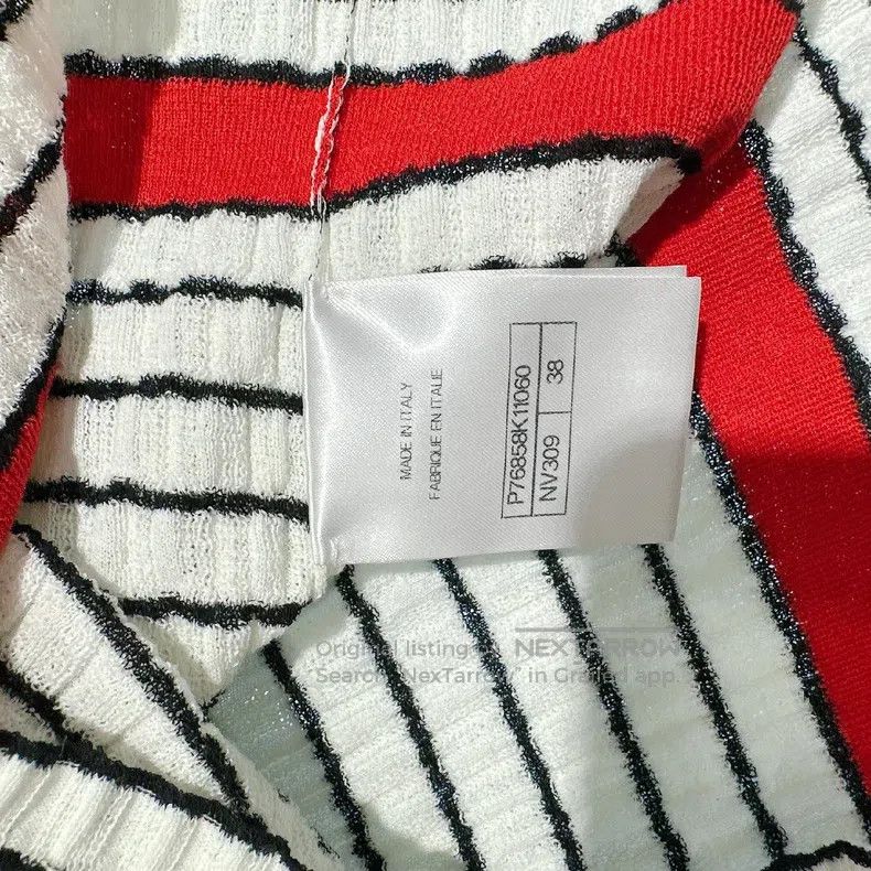 Chanel Chanel Black and white striped sleeveless vest Size XS / US 0-2 / IT 36-38 - 6 Thumbnail