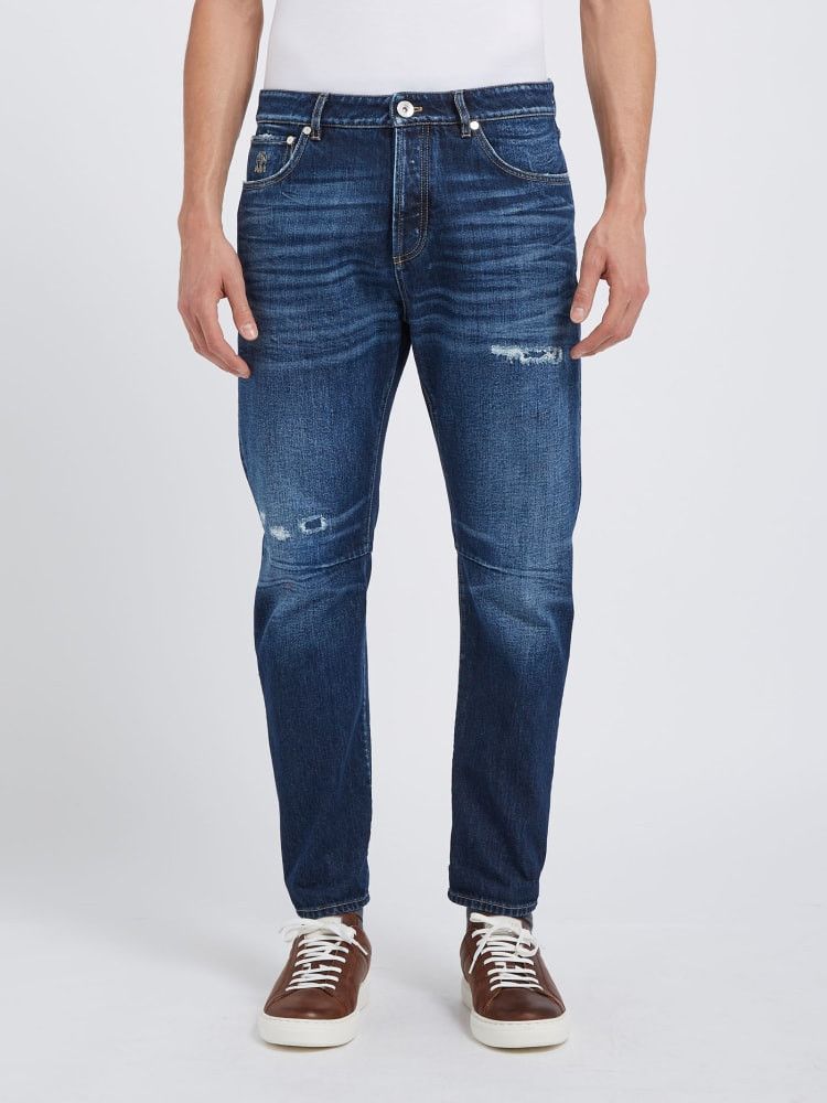 Brunello Cucinelli o1w1db10924 Denim Pants in Open Blue Size US 36 / EU 52 - 1 Preview
