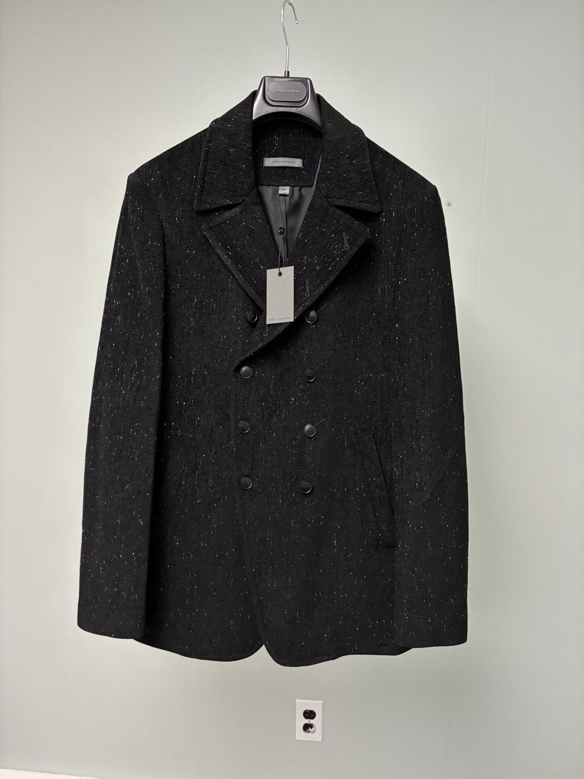John Varvatos Hart Double Breasted Peacoat EU 48 USA 38 Size US M / EU 48-50 / 2 - 9 Thumbnail