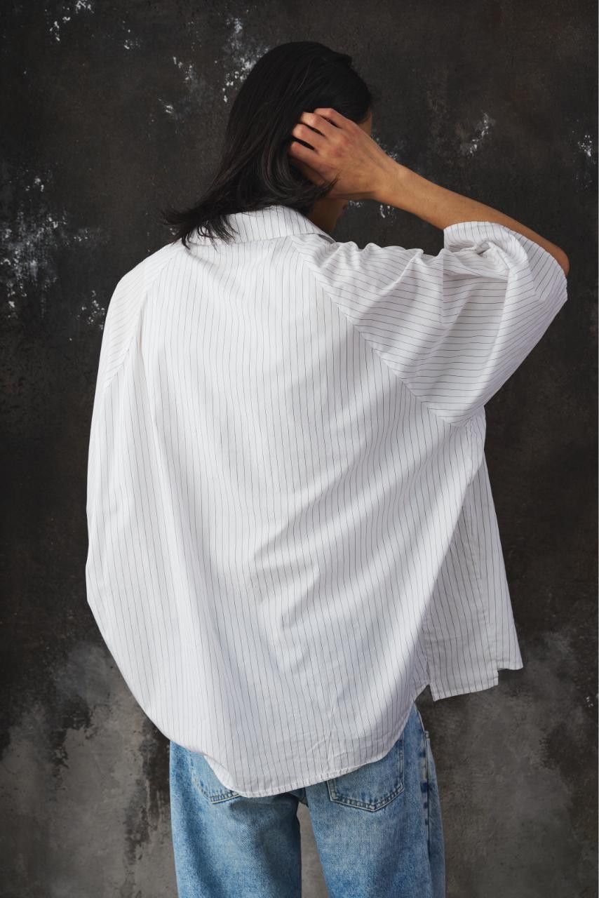 my beautiful landlet My Beautiful Landlet POPLIN STRIPED SLEEVE SHIRT Size US S / EU 44-46 / 1 - 3 Thumbnail