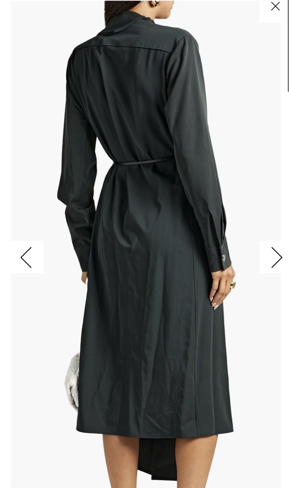 Bottega Veneta Brand new $3,5k Bottega Veneta green wrap dress silver Size XXS / US 00 / IT 34 - 3 Thumbnail
