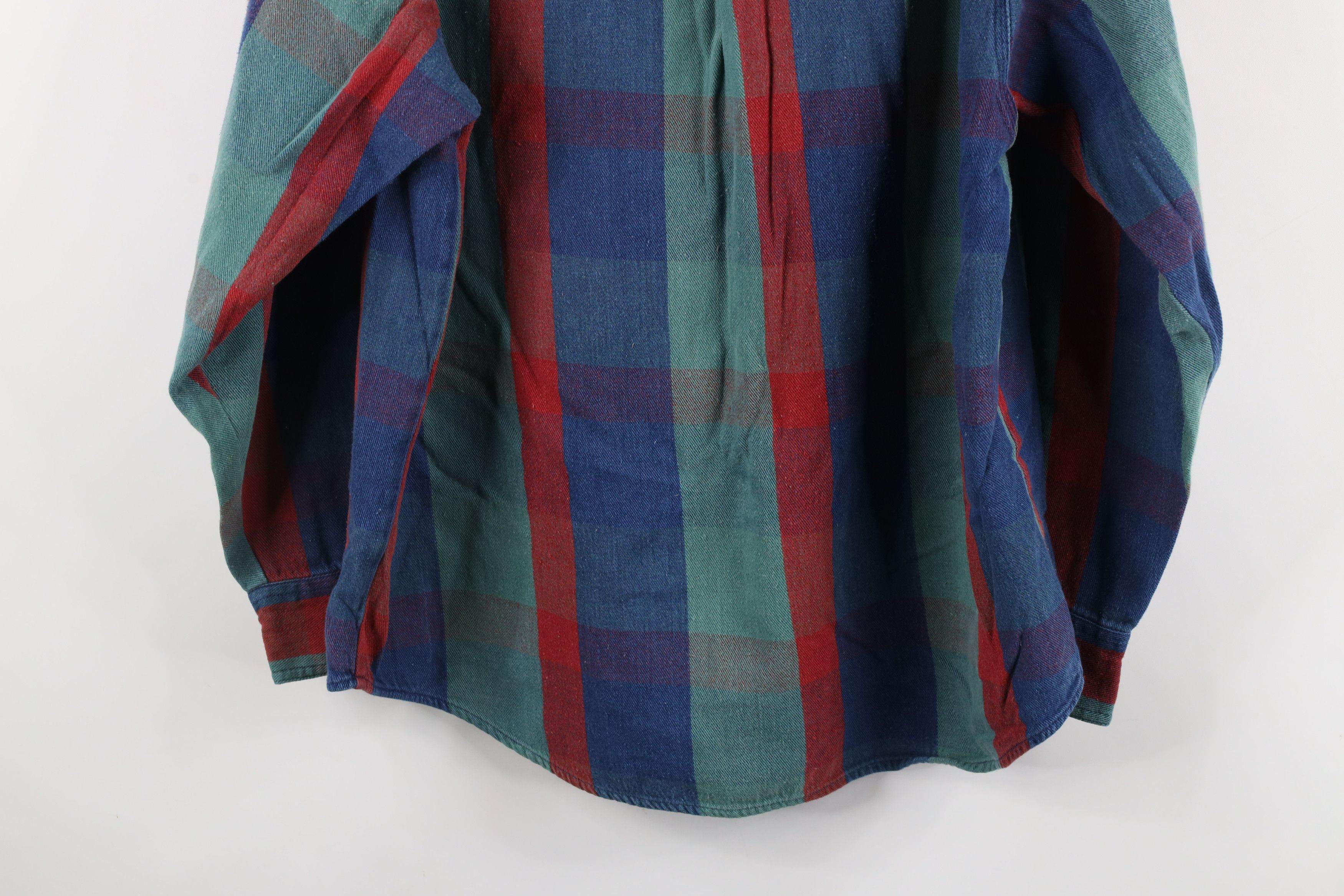 Vintage Vintage 90s Streetwear Plaid Flannel Button Down Shirt Size US L / EU 52-54 / 3 - 12 Thumbnail