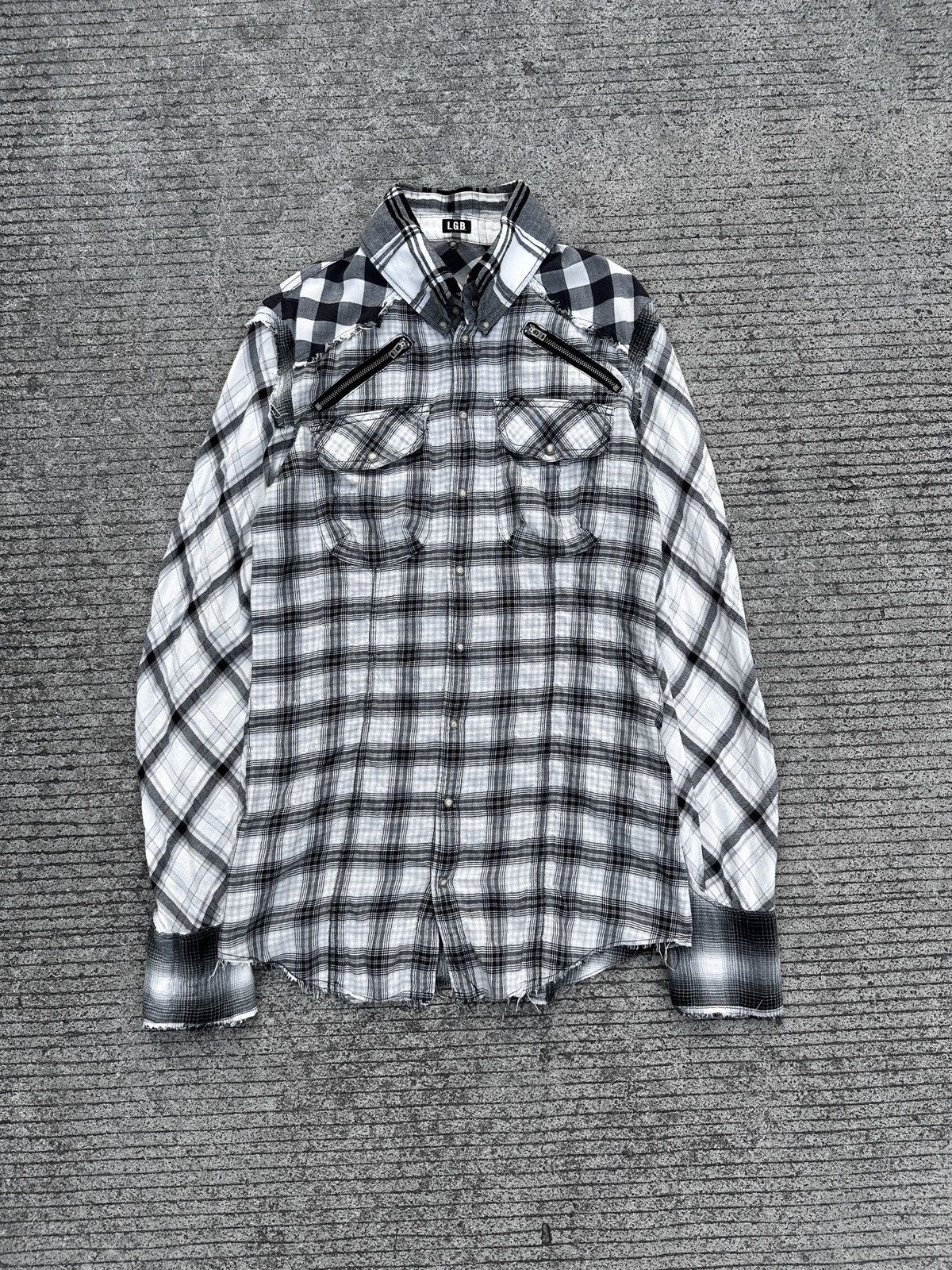 If Six Was Nine × Japanese Brand × Le Grande Bleu (L.G.B.) L.G.B. If Six Was Nine Grunge Shirts Size US S / EU 44-46 / 1 - 2 Thumbnail